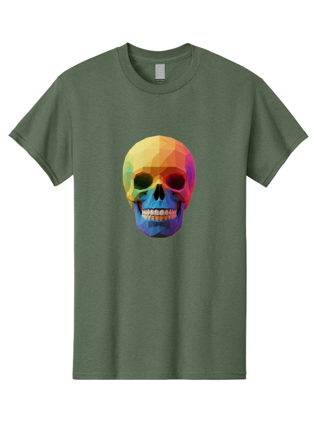 Rainbow-Skull-4 Men'S Graphic Tee, 100% Cotton, Comfortable Casual Summer Wear, Machine Washable, Vintage Camera, Old Camera, Antique Camera, Black Camera, Classic Photography, Photography Equipment, Nostalgic Device, Film Camera, Camera Art Bap905 3