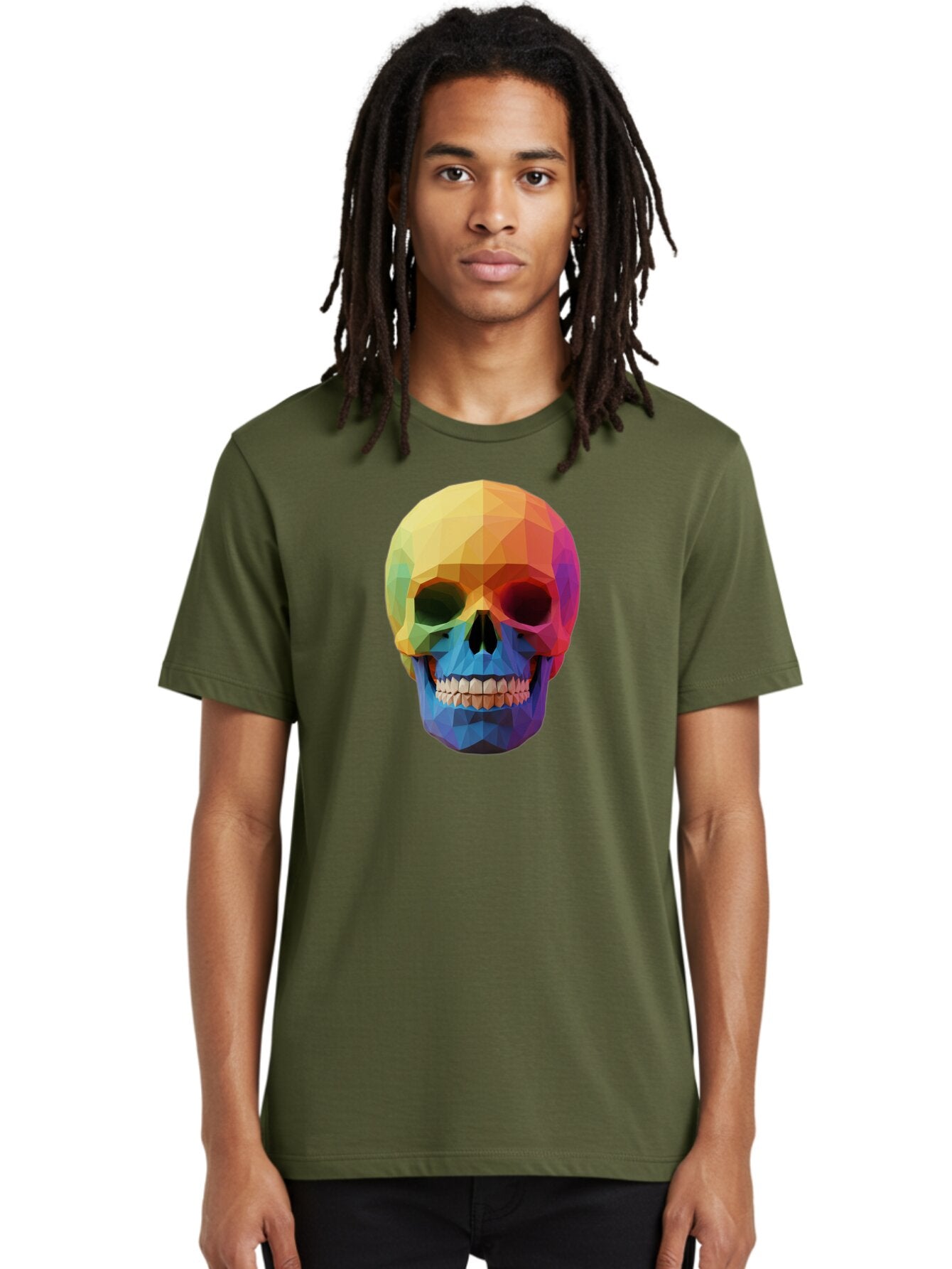 Rainbow-Skull-4 Men'S Graphic Tee, 100% Cotton, Comfortable Casual Summer Wear, Machine Washable, Vintage Camera, Old Camera, Antique Camera, Black Camera, Classic Photography, Photography Equipment, Nostalgic Device, Film Camera, Camera Art Bap905 30