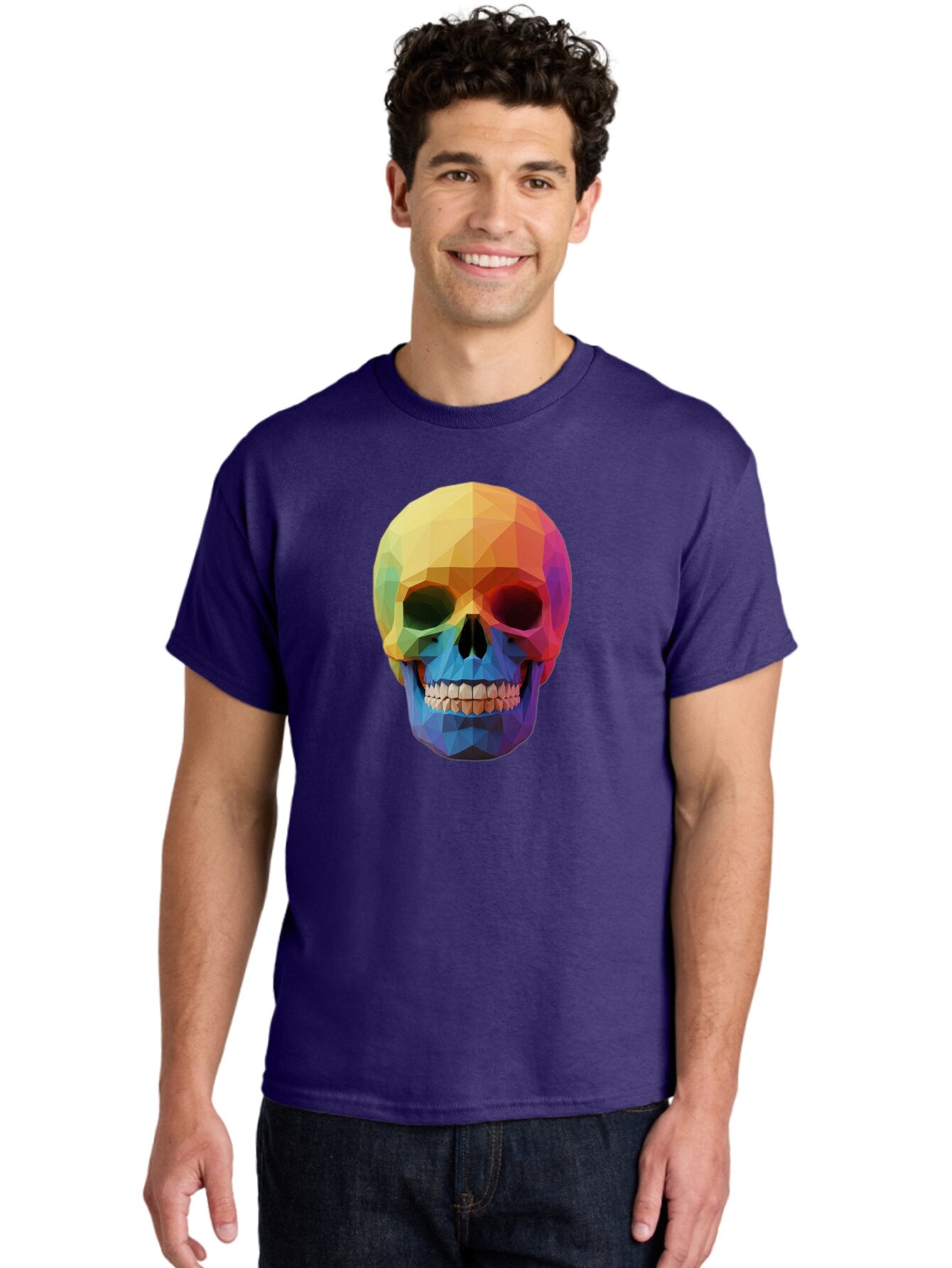 Rainbow-Skull-4 Men'S Graphic Tee, 100% Cotton, Comfortable Casual Summer Wear, Machine Washable, Vintage Camera, Old Camera, Antique Camera, Black Camera, Classic Photography, Photography Equipment, Nostalgic Device, Film Camera, Camera Art Bap905 26