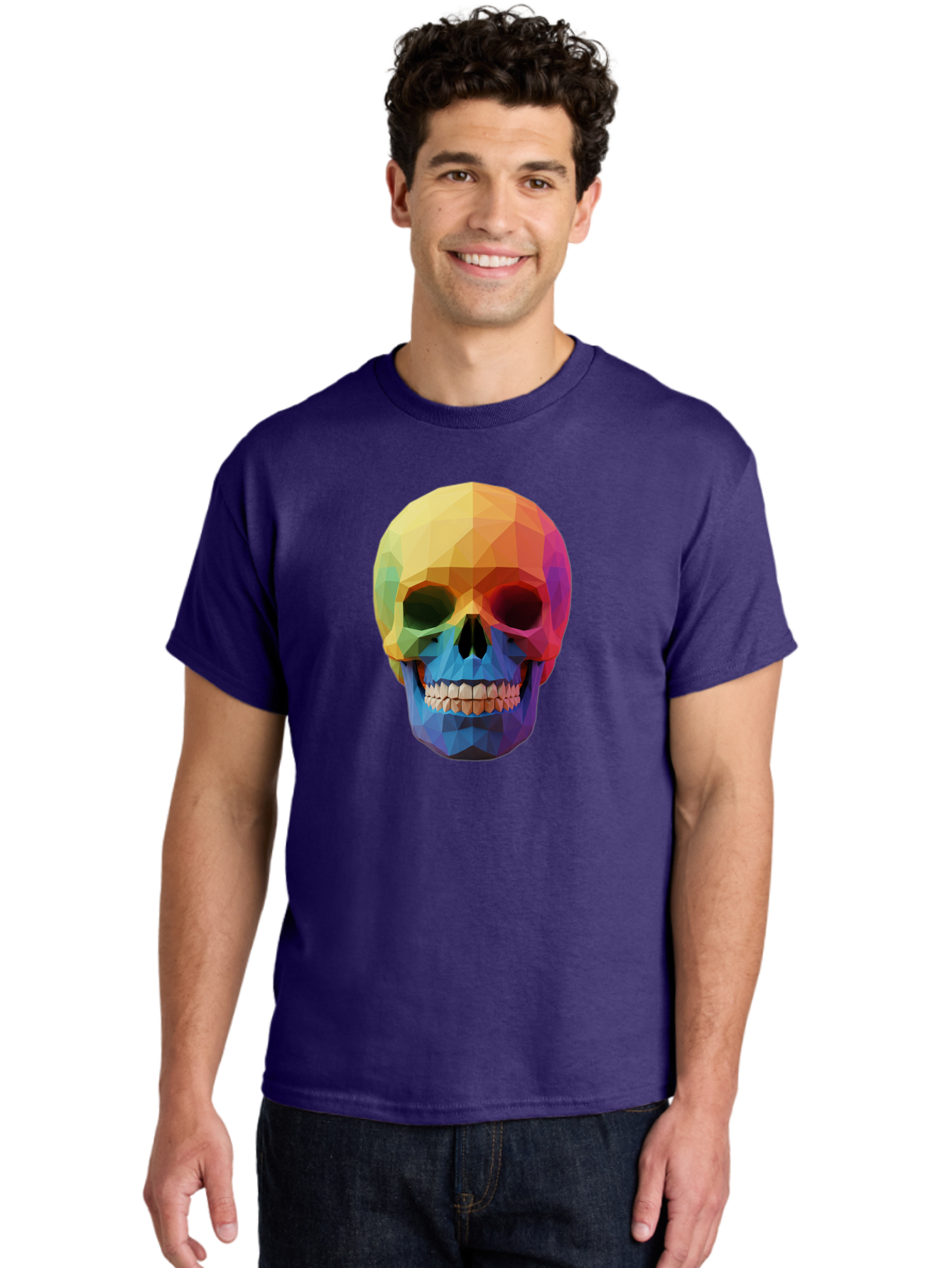Rainbow-Skull-4 Men'S Graphic Tee, 100% Cotton, Comfortable Casual Summer Wear, Machine Washable, Vintage Camera, Old Camera, Antique Camera, Black Camera, Classic Photography, Photography Equipment, Nostalgic Device, Film Camera, Camera Art Bap905 30