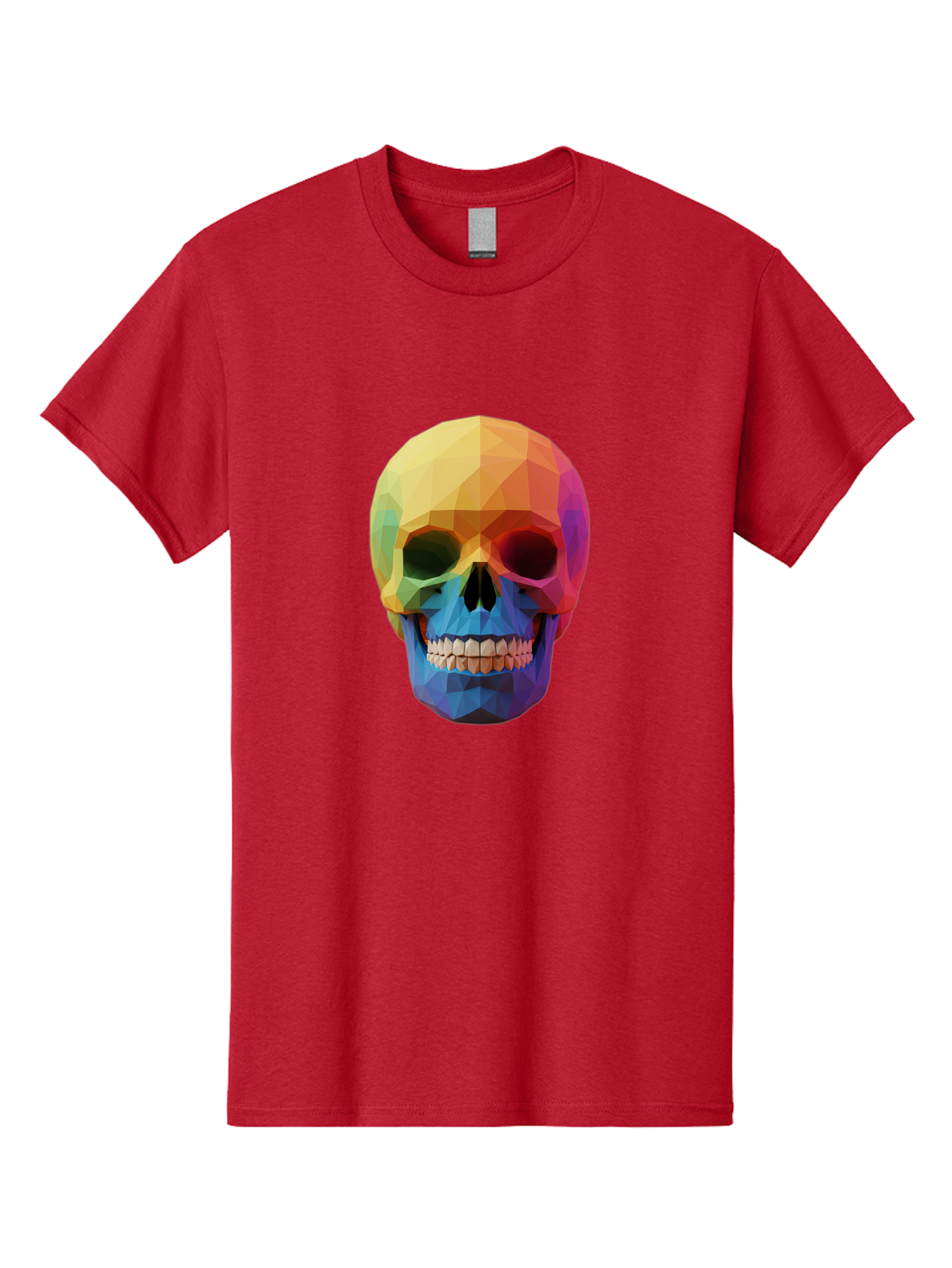 Rainbow-Skull-4 Men'S Graphic Tee, 100% Cotton, Comfortable Casual Summer Wear, Machine Washable, Vintage Camera, Old Camera, Antique Camera, Black Camera, Classic Photography, Photography Equipment, Nostalgic Device, Film Camera, Camera Art Bap905
