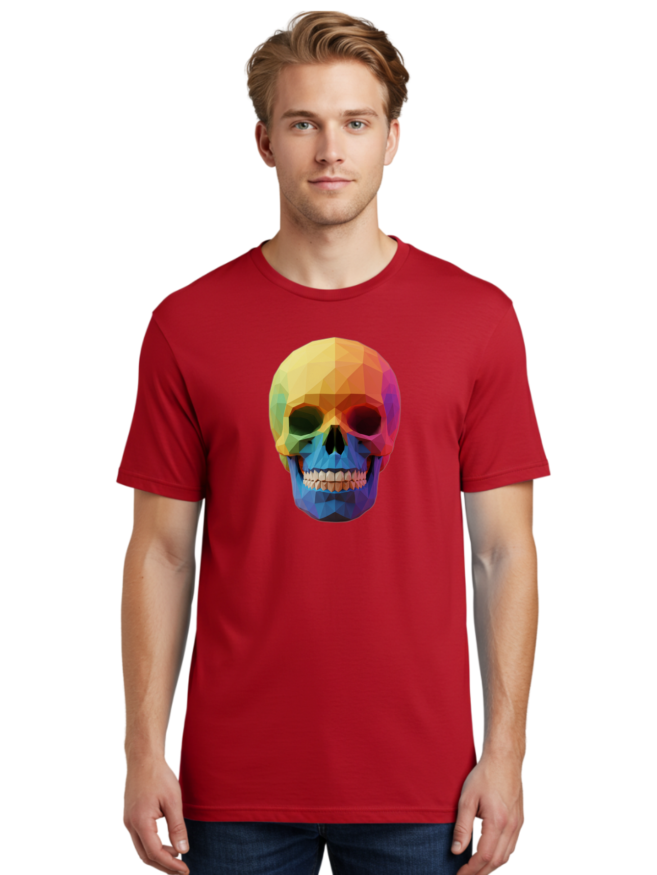 Rainbow-Skull-4 Men'S Graphic Tee, 100% Cotton, Comfortable Casual Summer Wear, Machine Washable, Vintage Camera, Old Camera, Antique Camera, Black Camera, Classic Photography, Photography Equipment, Nostalgic Device, Film Camera, Camera Art Bap905 17
