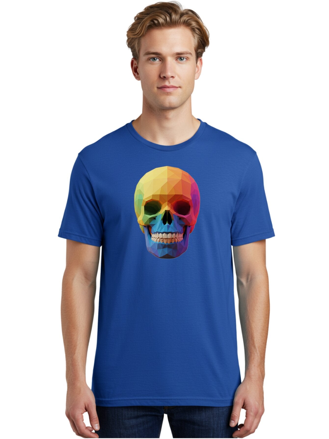 Rainbow-Skull-4 Men'S Graphic Tee, 100% Cotton, Comfortable Casual Summer Wear, Machine Washable, Vintage Camera, Old Camera, Antique Camera, Black Camera, Classic Photography, Photography Equipment, Nostalgic Device, Film Camera, Camera Art Bap905 23