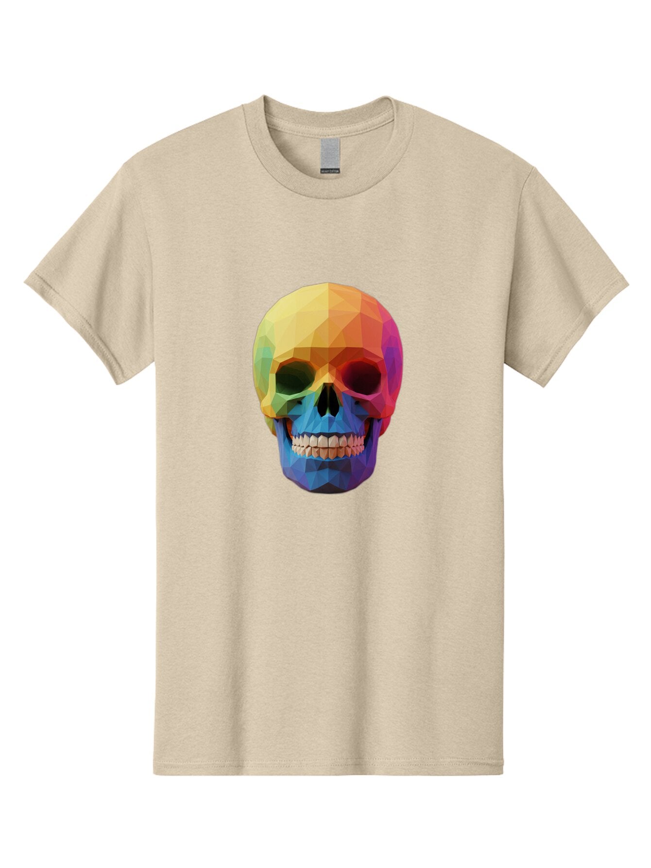 Rainbow-Skull-4 Men'S Graphic Tee, 100% Cotton, Comfortable Casual Summer Wear, Machine Washable, Vintage Camera, Old Camera, Antique Camera, Black Camera, Classic Photography, Photography Equipment, Nostalgic Device, Film Camera, Camera Art Bap905