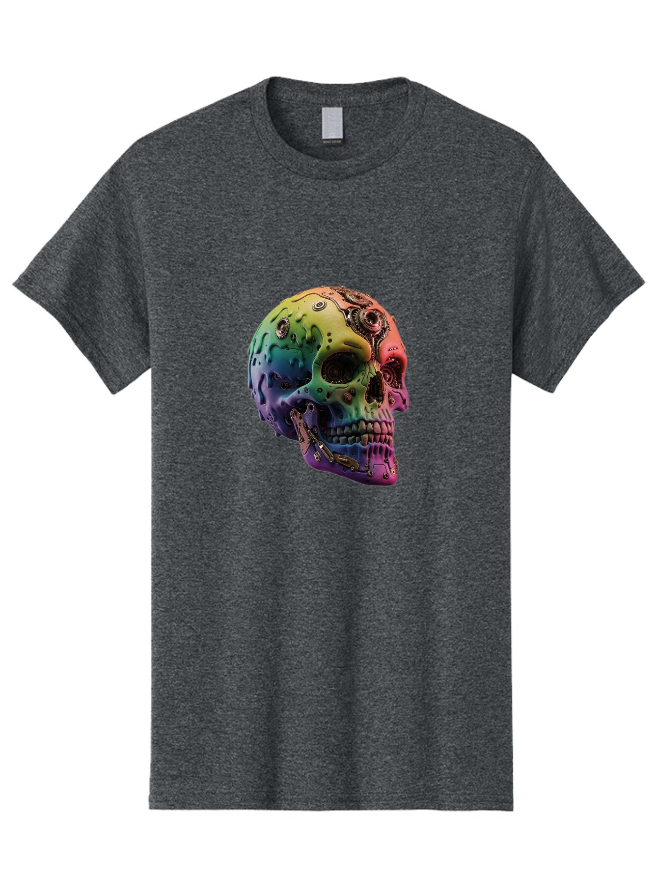 Rainbow-Skull-5 Men'S Graphic Tee, 100% Cotton, Comfortable Casual Summer Wear, Machine Washable, Vintage Camera, Old Camera, Antique Camera, Black Camera, Classic Photography, Photography Equipment, Nostalgic Device, Film Camera, Camera Art Bap906 14
