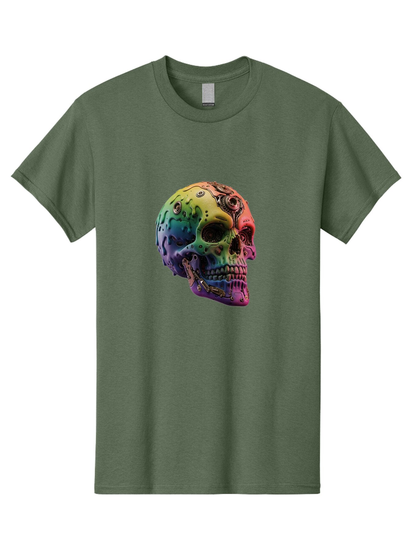 Rainbow-Skull-5 Men'S Graphic Tee, 100% Cotton, Comfortable Casual Summer Wear, Machine Washable, Vintage Camera, Old Camera, Antique Camera, Black Camera, Classic Photography, Photography Equipment, Nostalgic Device, Film Camera, Camera Art Bap906 12