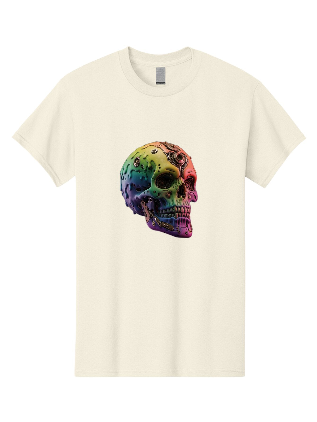 Rainbow-Skull-5 Men'S Graphic Tee, 100% Cotton, Comfortable Casual Summer Wear, Machine Washable, Vintage Camera, Old Camera, Antique Camera, Black Camera, Classic Photography, Photography Equipment, Nostalgic Device, Film Camera, Camera Art Bap906 15