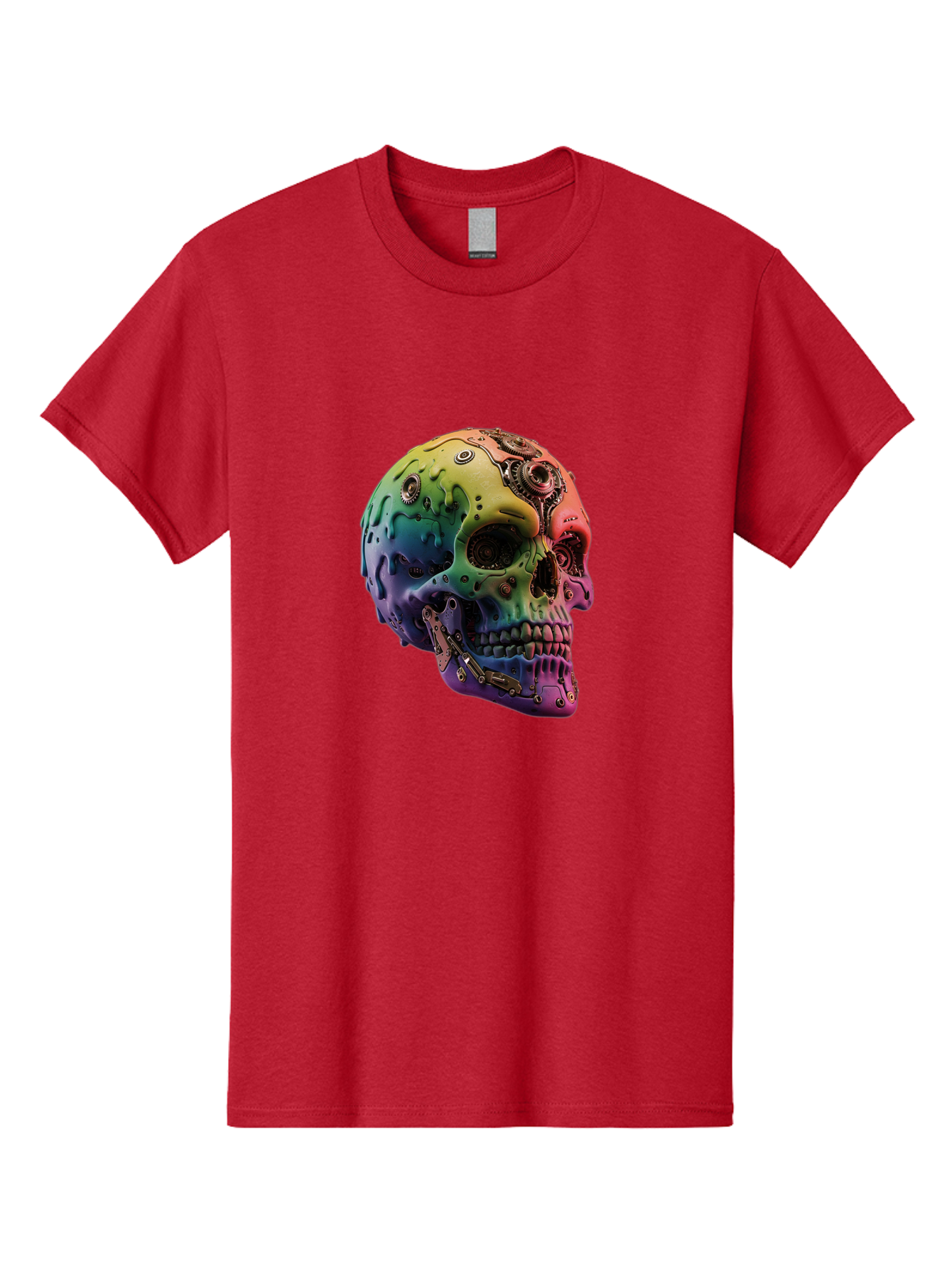 Rainbow-Skull-5 Men'S Graphic Tee, 100% Cotton, Comfortable Casual Summer Wear, Machine Washable, Vintage Camera, Old Camera, Antique Camera, Black Camera, Classic Photography, Photography Equipment, Nostalgic Device, Film Camera, Camera Art Bap906 12