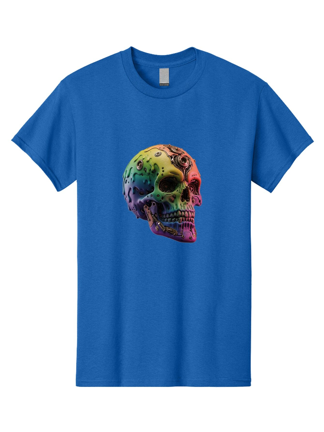 Rainbow-Skull-5 Men'S Graphic Tee, 100% Cotton, Comfortable Casual Summer Wear, Machine Washable, Vintage Camera, Old Camera, Antique Camera, Black Camera, Classic Photography, Photography Equipment, Nostalgic Device, Film Camera, Camera Art Bap906 7