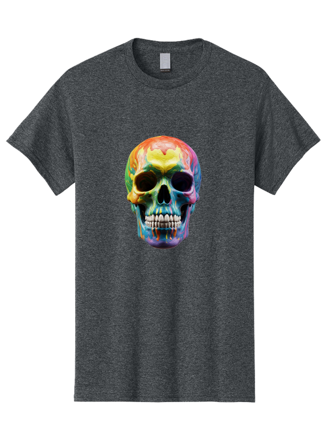 Rainbow-Skull-6 Men'S Graphic Tee, 100% Cotton, Comfortable Casual Summer Wear, Machine Washable, Vintage Camera, Old Camera, Antique Camera, Black Camera, Classic Photography, Photography Equipment, Nostalgic Device, Film Camera, Camera Art Bap907 12
