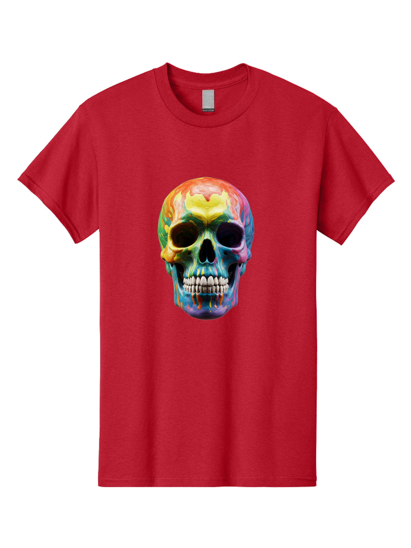 Rainbow-Skull-6 Men'S Graphic Tee, 100% Cotton, Comfortable Casual Summer Wear, Machine Washable, Vintage Camera, Old Camera, Antique Camera, Black Camera, Classic Photography, Photography Equipment, Nostalgic Device, Film Camera, Camera Art Bap907 10