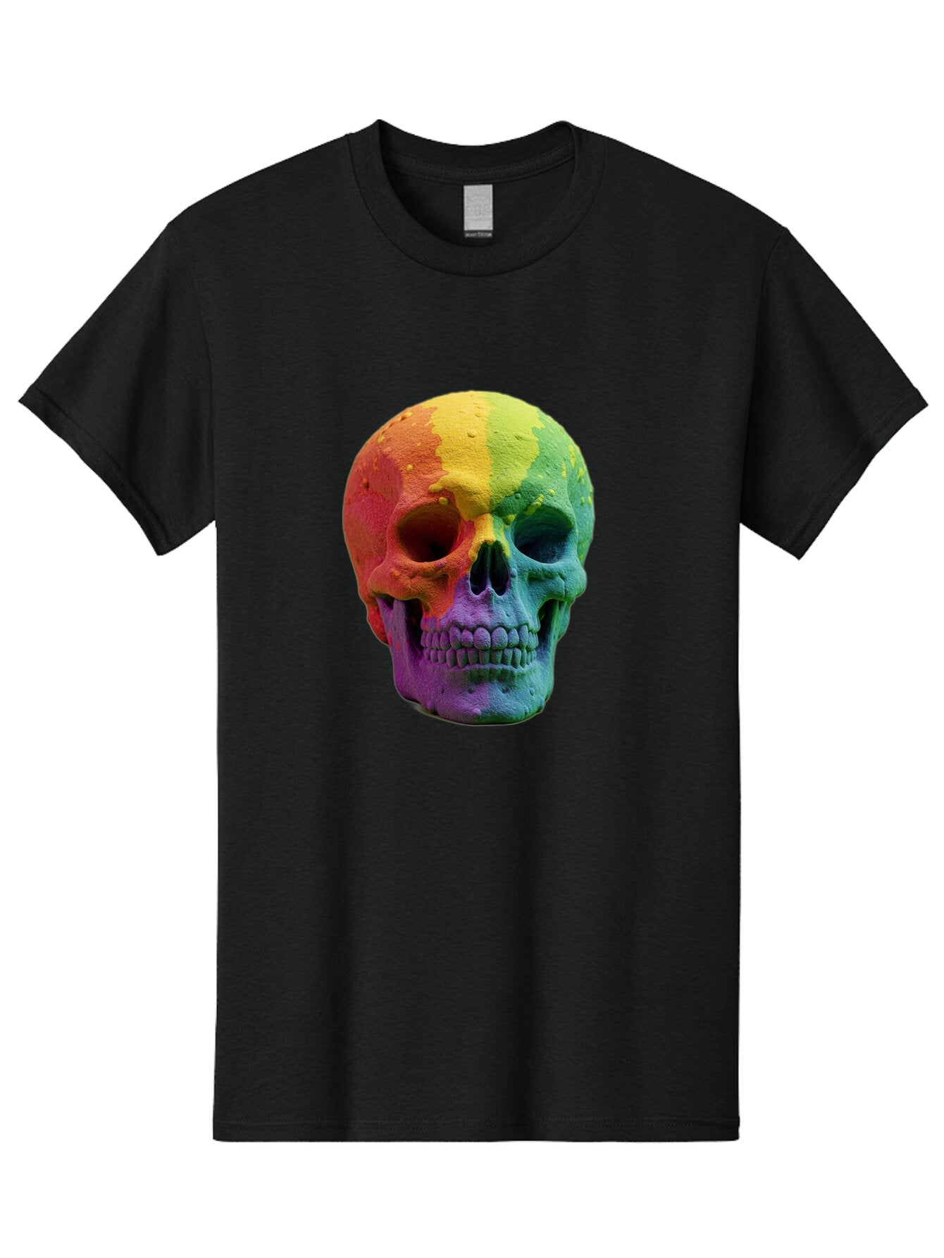 Rainbow-Skull-7 Men'S Graphic Tee, 100% Cotton, Comfortable Casual Summer Wear, Machine Washable, Vintage Camera, Old Camera, Antique Camera, Black Camera, Classic Photography, Photography Equipment, Nostalgic Device, Film Camera, Camera Art Bap908 14