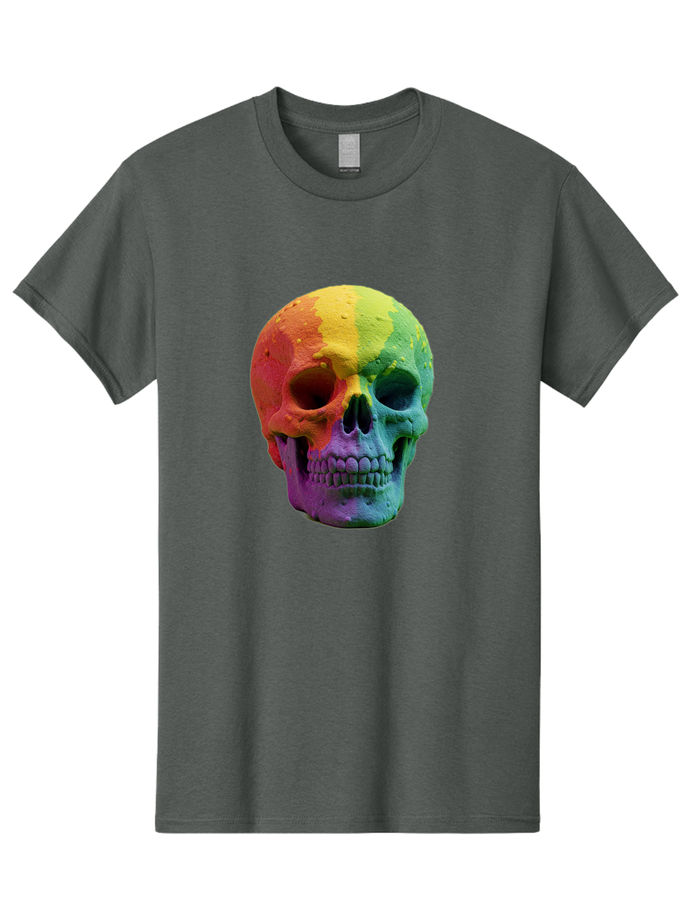 Rainbow-Skull-7 Men'S Graphic Tee, 100% Cotton, Comfortable Casual Summer Wear, Machine Washable, Vintage Camera, Old Camera, Antique Camera, Black Camera, Classic Photography, Photography Equipment, Nostalgic Device, Film Camera, Camera Art Bap908 10