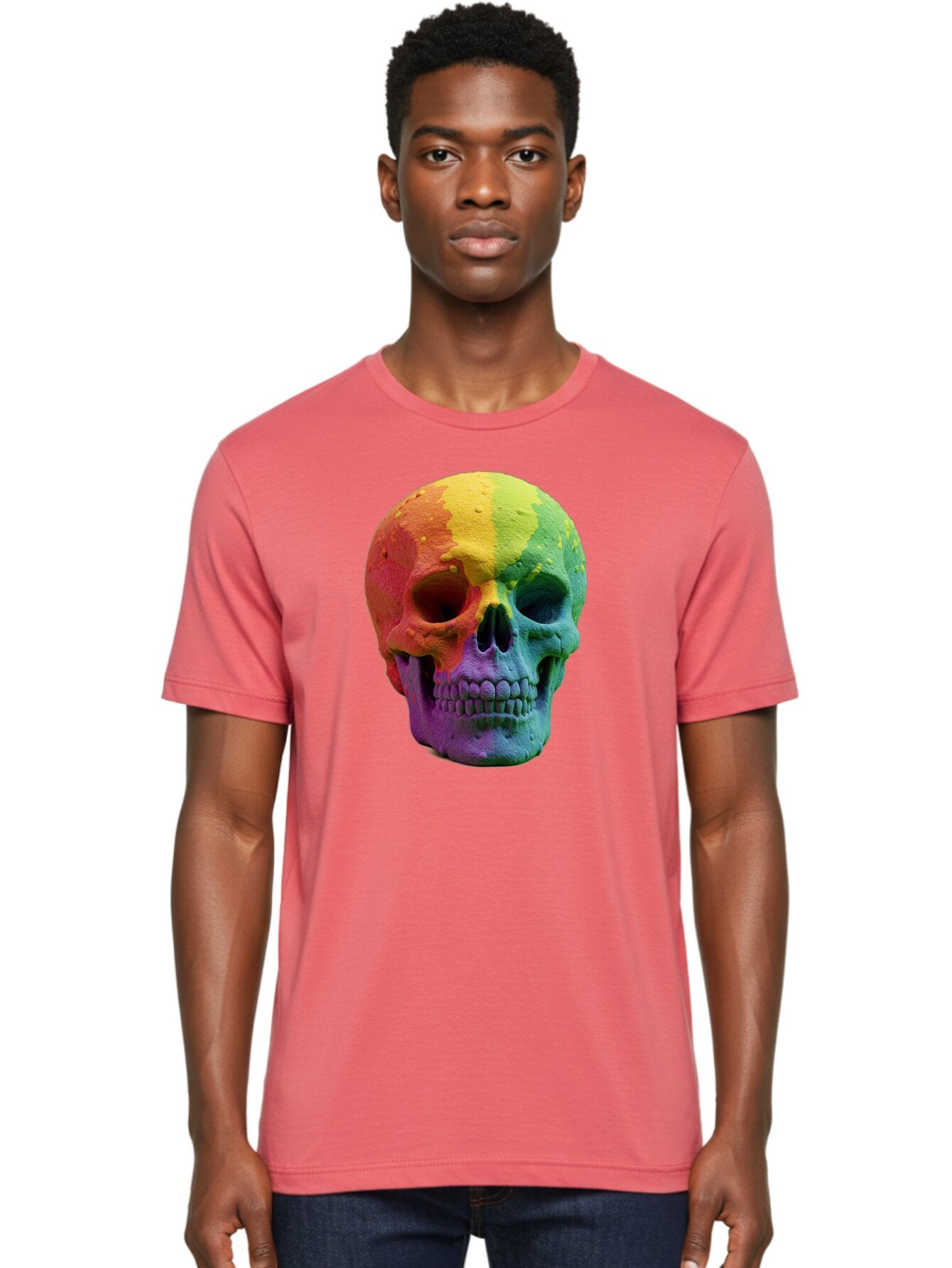 Rainbow-Skull-7 Men'S Graphic Tee, 100% Cotton, Comfortable Casual Summer Wear, Machine Washable, Vintage Camera, Old Camera, Antique Camera, Black Camera, Classic Photography, Photography Equipment, Nostalgic Device, Film Camera, Camera Art Bap908 17