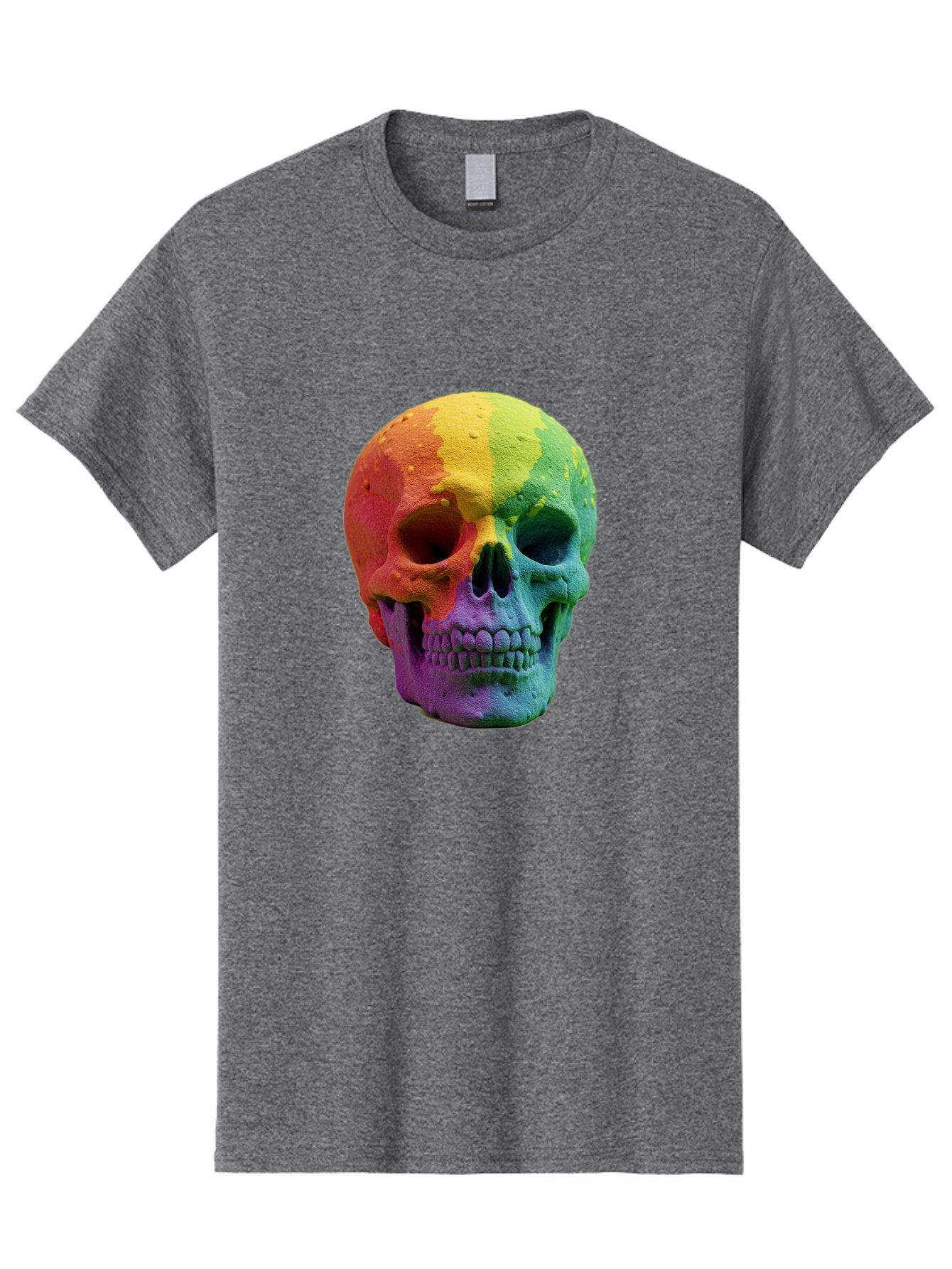 Rainbow-Skull-7 Men'S Graphic Tee, 100% Cotton, Comfortable Casual Summer Wear, Machine Washable, Vintage Camera, Old Camera, Antique Camera, Black Camera, Classic Photography, Photography Equipment, Nostalgic Device, Film Camera, Camera Art Bap908 5