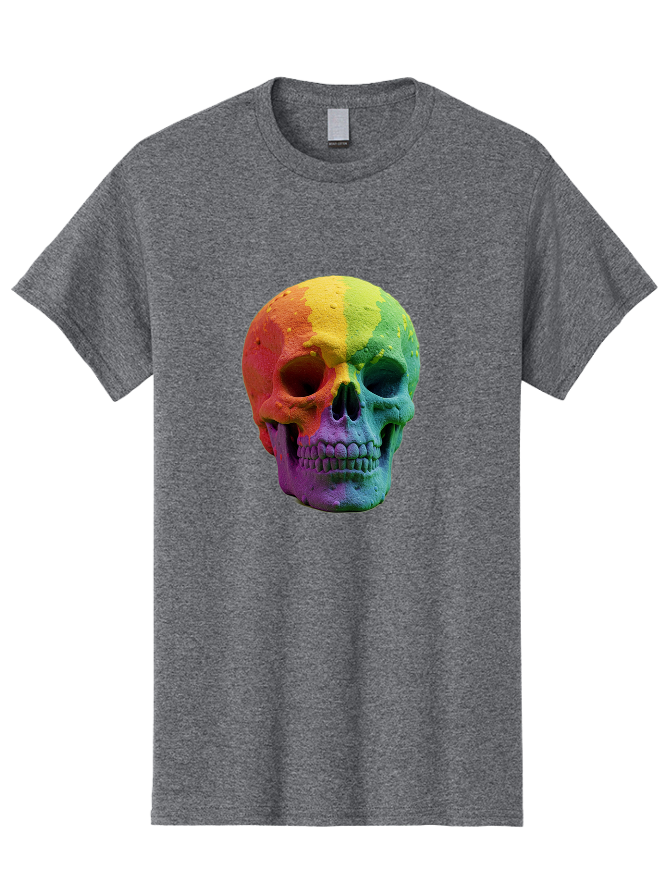 Rainbow-Skull-7 Men'S Graphic Tee, 100% Cotton, Comfortable Casual Summer Wear, Machine Washable, Vintage Camera, Old Camera, Antique Camera, Black Camera, Classic Photography, Photography Equipment, Nostalgic Device, Film Camera, Camera Art Bap908 13