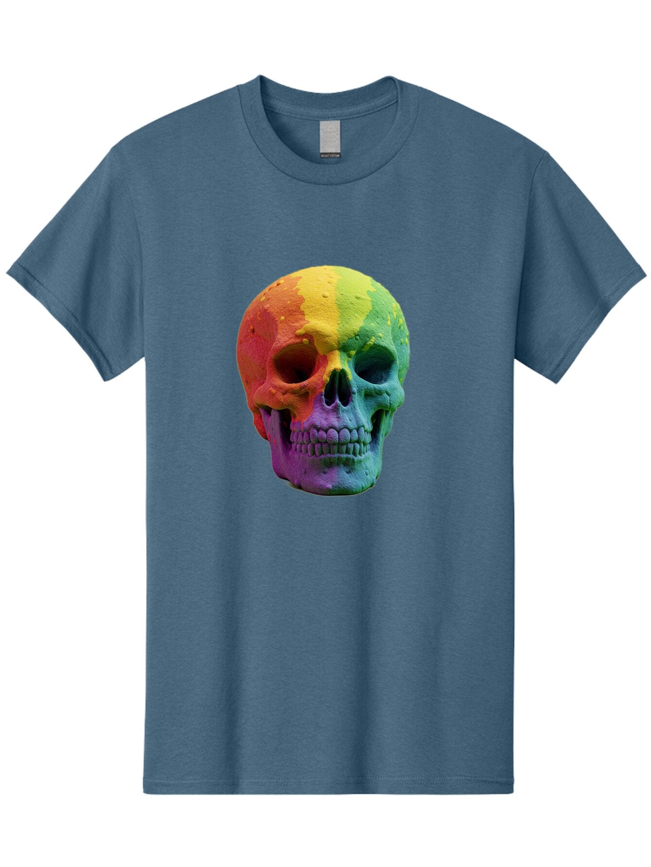 Rainbow-Skull-7 Men'S Graphic Tee, 100% Cotton, Comfortable Casual Summer Wear, Machine Washable, Vintage Camera, Old Camera, Antique Camera, Black Camera, Classic Photography, Photography Equipment, Nostalgic Device, Film Camera, Camera Art Bap908 11