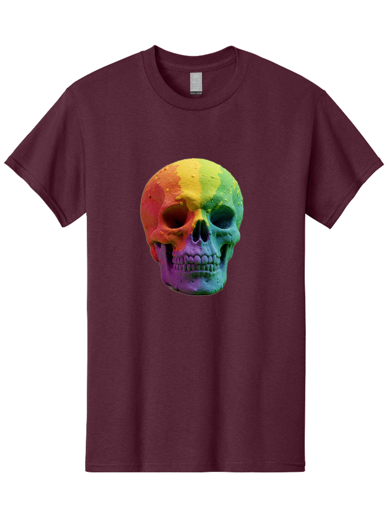 Rainbow-Skull-7 Men'S Graphic Tee, 100% Cotton, Comfortable Casual Summer Wear, Machine Washable, Vintage Camera, Old Camera, Antique Camera, Black Camera, Classic Photography, Photography Equipment, Nostalgic Device, Film Camera, Camera Art Bap908 8