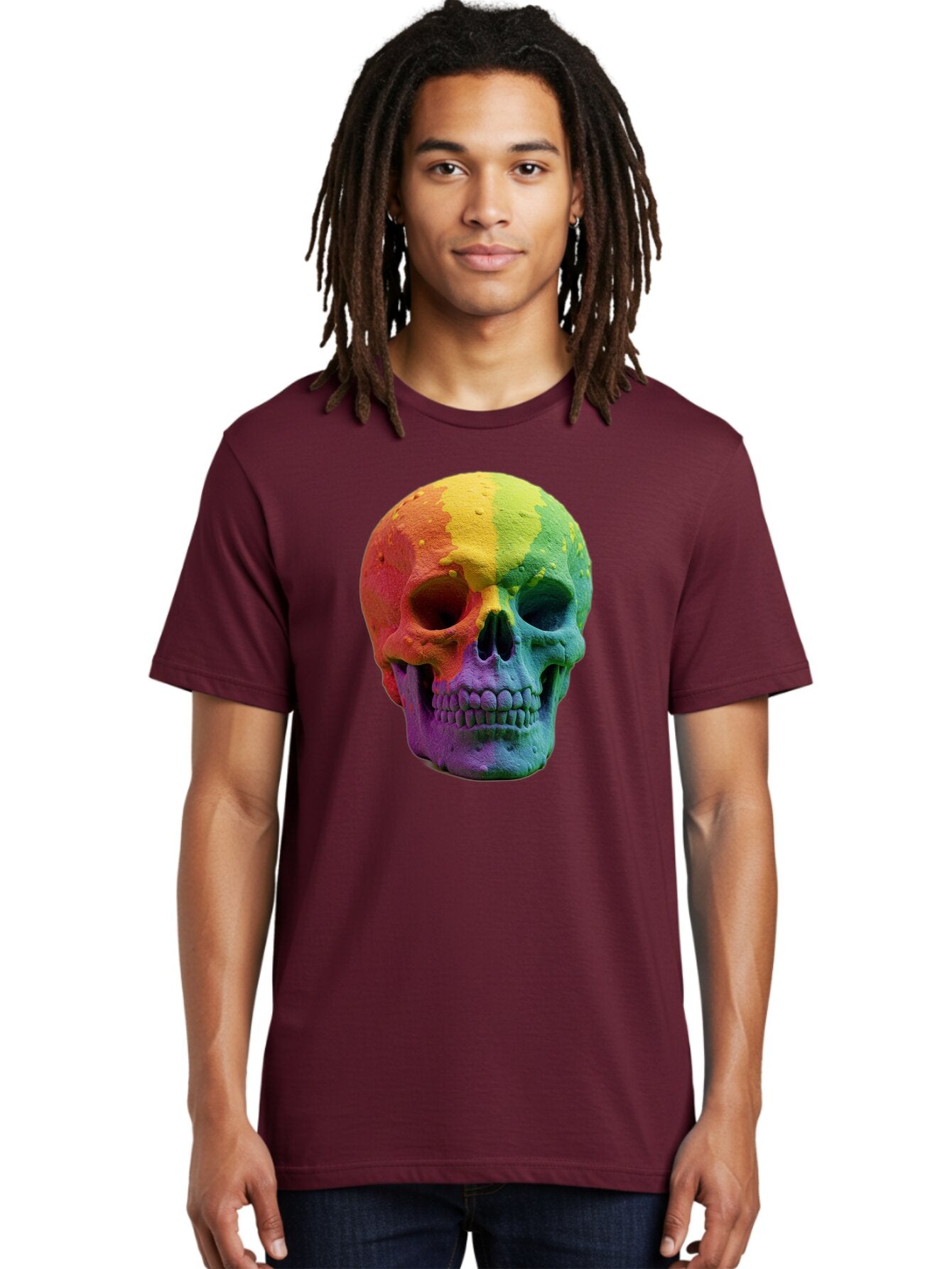 Rainbow-Skull-7 Men'S Graphic Tee, 100% Cotton, Comfortable Casual Summer Wear, Machine Washable, Vintage Camera, Old Camera, Antique Camera, Black Camera, Classic Photography, Photography Equipment, Nostalgic Device, Film Camera, Camera Art Bap908 18