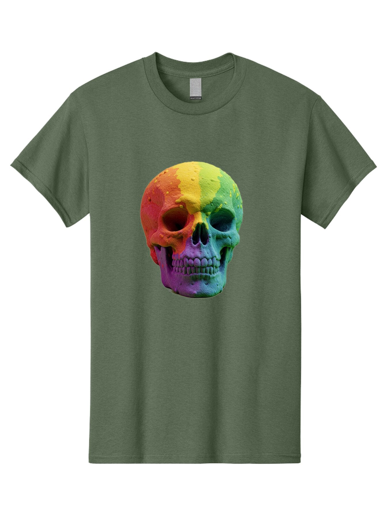 Rainbow-Skull-7 Men'S Graphic Tee, 100% Cotton, Comfortable Casual Summer Wear, Machine Washable, Vintage Camera, Old Camera, Antique Camera, Black Camera, Classic Photography, Photography Equipment, Nostalgic Device, Film Camera, Camera Art Bap908 9