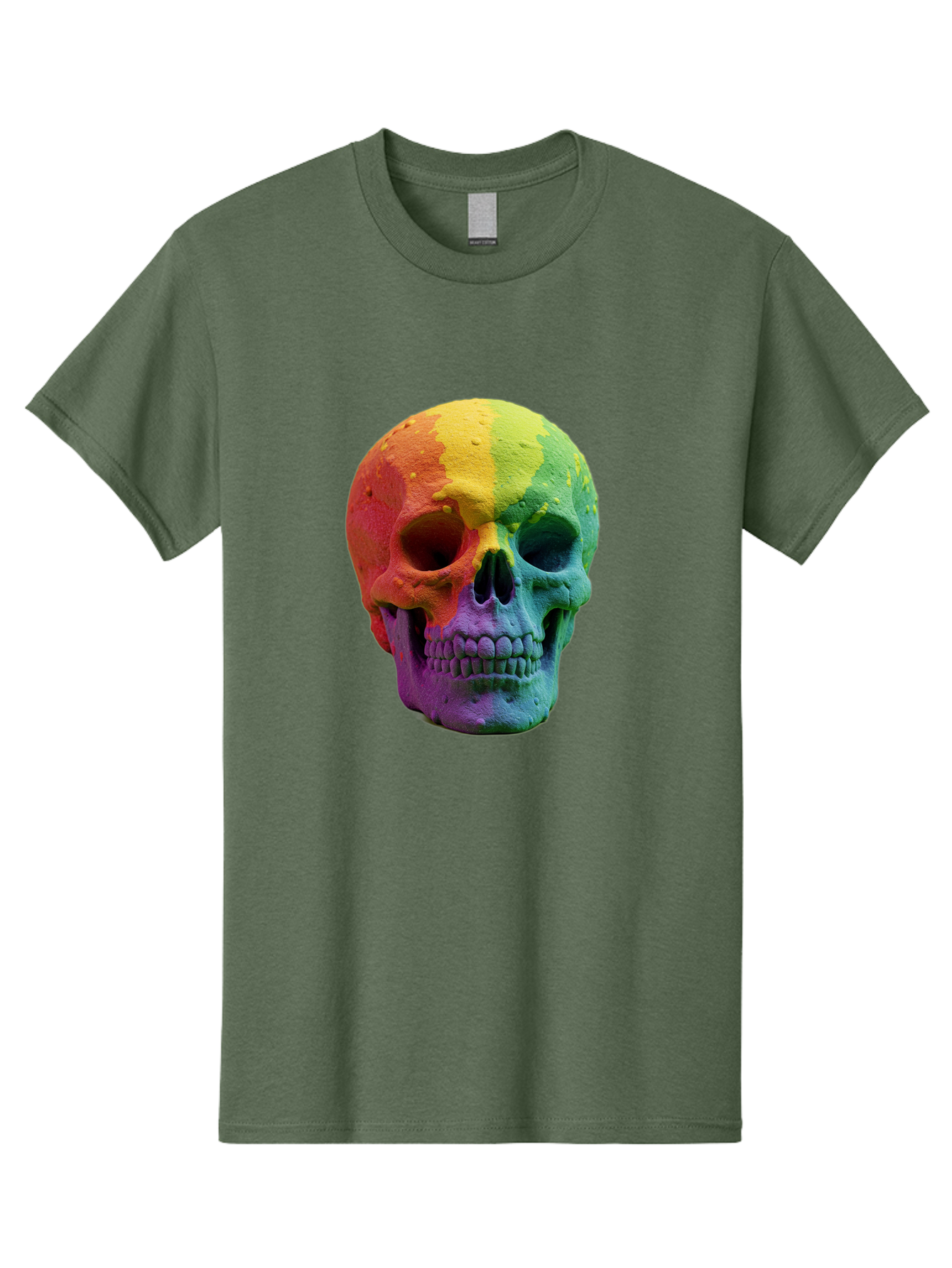 Rainbow-Skull-7 Men'S Graphic Tee, 100% Cotton, Comfortable Casual Summer Wear, Machine Washable, Vintage Camera, Old Camera, Antique Camera, Black Camera, Classic Photography, Photography Equipment, Nostalgic Device, Film Camera, Camera Art Bap908 9