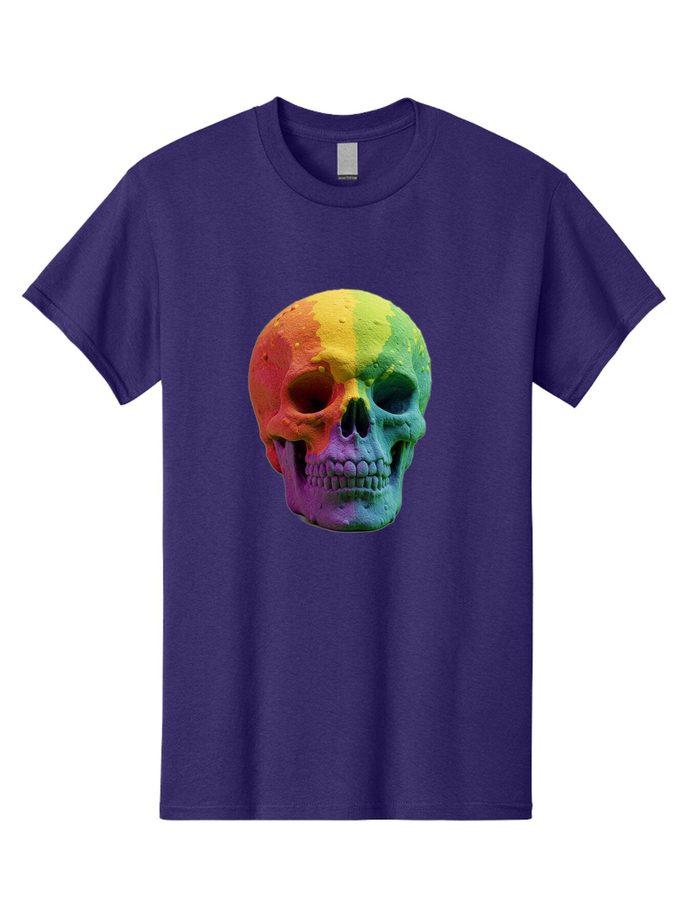 Rainbow-Skull-7 Men'S Graphic Tee, 100% Cotton, Comfortable Casual Summer Wear, Machine Washable, Vintage Camera, Old Camera, Antique Camera, Black Camera, Classic Photography, Photography Equipment, Nostalgic Device, Film Camera, Camera Art Bap908 7