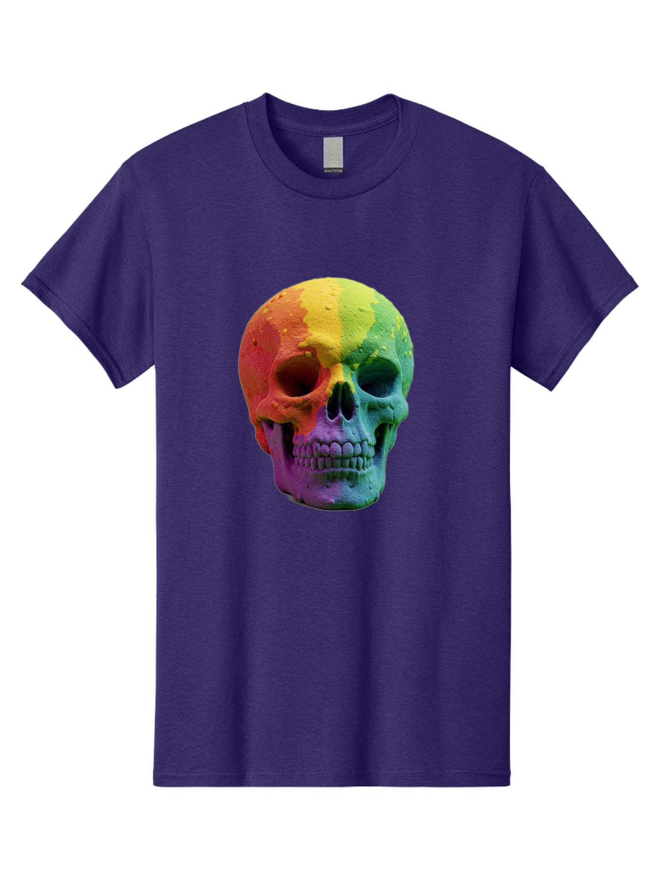 Rainbow-Skull-7 Men'S Graphic Tee, 100% Cotton, Comfortable Casual Summer Wear, Machine Washable, Vintage Camera, Old Camera, Antique Camera, Black Camera, Classic Photography, Photography Equipment, Nostalgic Device, Film Camera, Camera Art Bap908 5