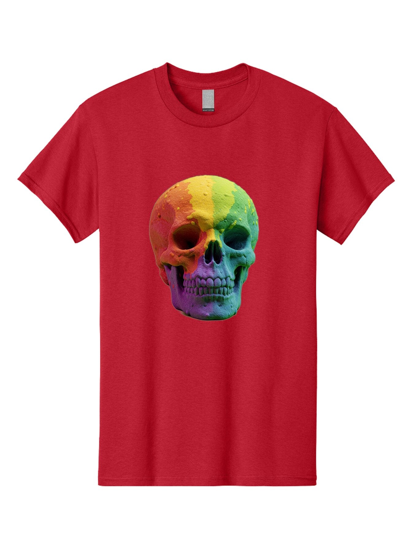 Rainbow-Skull-7 Men'S Graphic Tee, 100% Cotton, Comfortable Casual Summer Wear, Machine Washable, Vintage Camera, Old Camera, Antique Camera, Black Camera, Classic Photography, Photography Equipment, Nostalgic Device, Film Camera, Camera Art Bap908
