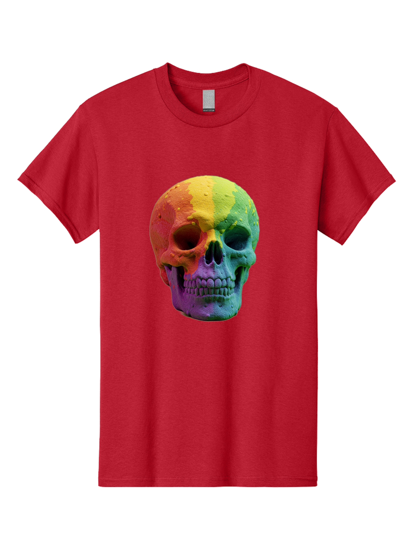Rainbow-Skull-7 Men'S Graphic Tee, 100% Cotton, Comfortable Casual Summer Wear, Machine Washable, Vintage Camera, Old Camera, Antique Camera, Black Camera, Classic Photography, Photography Equipment, Nostalgic Device, Film Camera, Camera Art Bap908 6