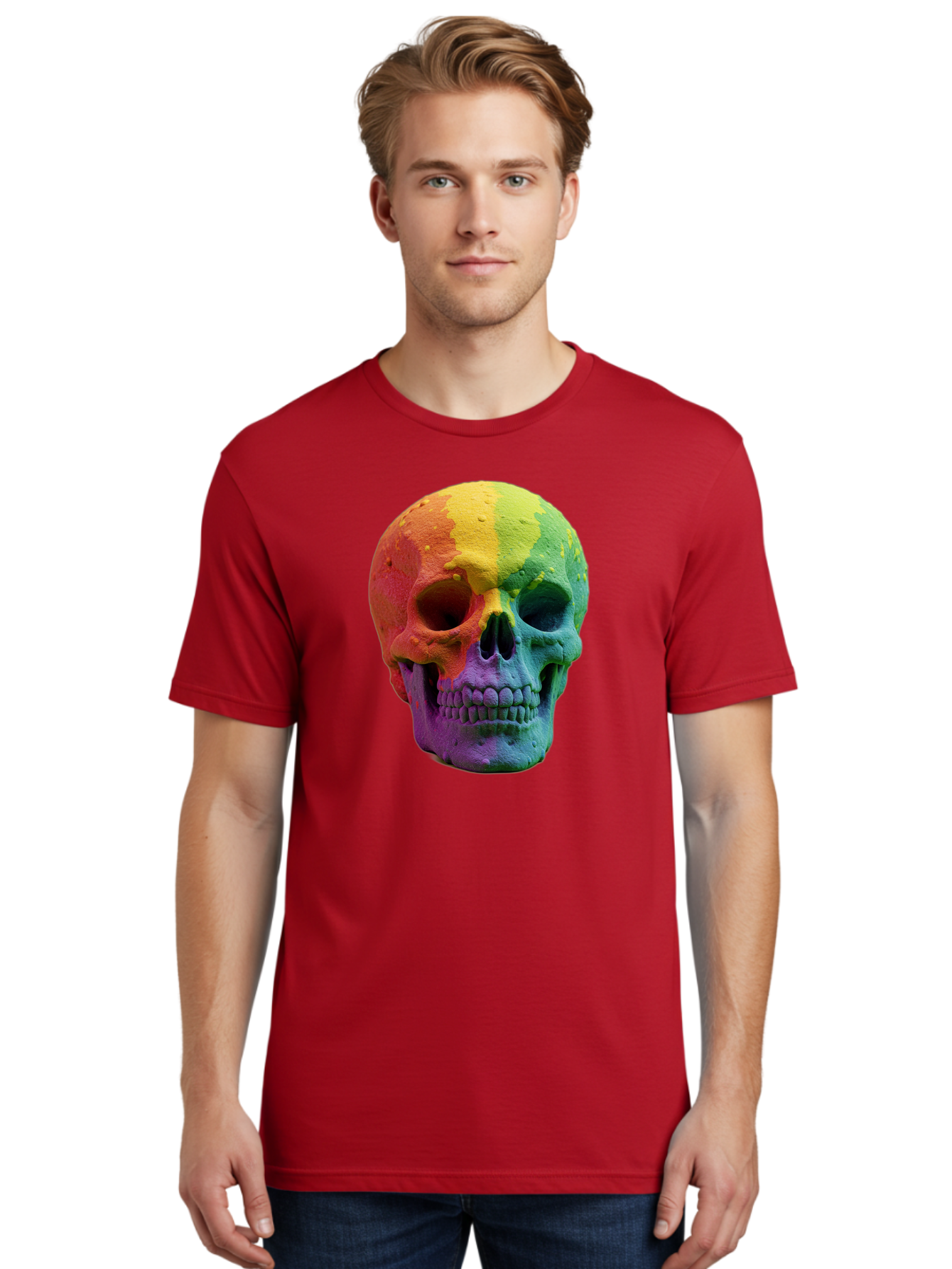 Rainbow-Skull-7 Men'S Graphic Tee, 100% Cotton, Comfortable Casual Summer Wear, Machine Washable, Vintage Camera, Old Camera, Antique Camera, Black Camera, Classic Photography, Photography Equipment, Nostalgic Device, Film Camera, Camera Art Bap908 21