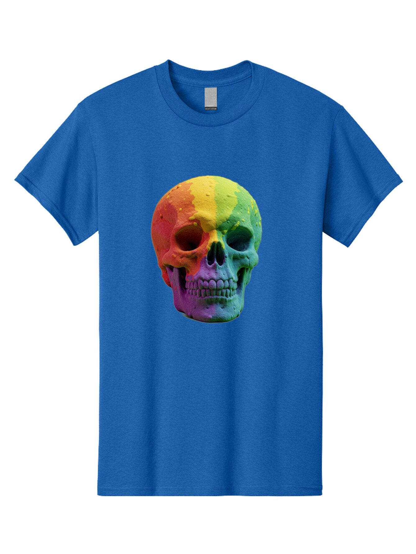 Rainbow-Skull-7 Men'S Graphic Tee, 100% Cotton, Comfortable Casual Summer Wear, Machine Washable, Vintage Camera, Old Camera, Antique Camera, Black Camera, Classic Photography, Photography Equipment, Nostalgic Device, Film Camera, Camera Art Bap908 3