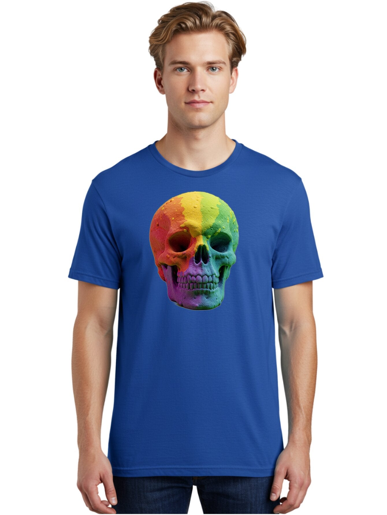 Rainbow-Skull-7 Men'S Graphic Tee, 100% Cotton, Comfortable Casual Summer Wear, Machine Washable, Vintage Camera, Old Camera, Antique Camera, Black Camera, Classic Photography, Photography Equipment, Nostalgic Device, Film Camera, Camera Art Bap908 22
