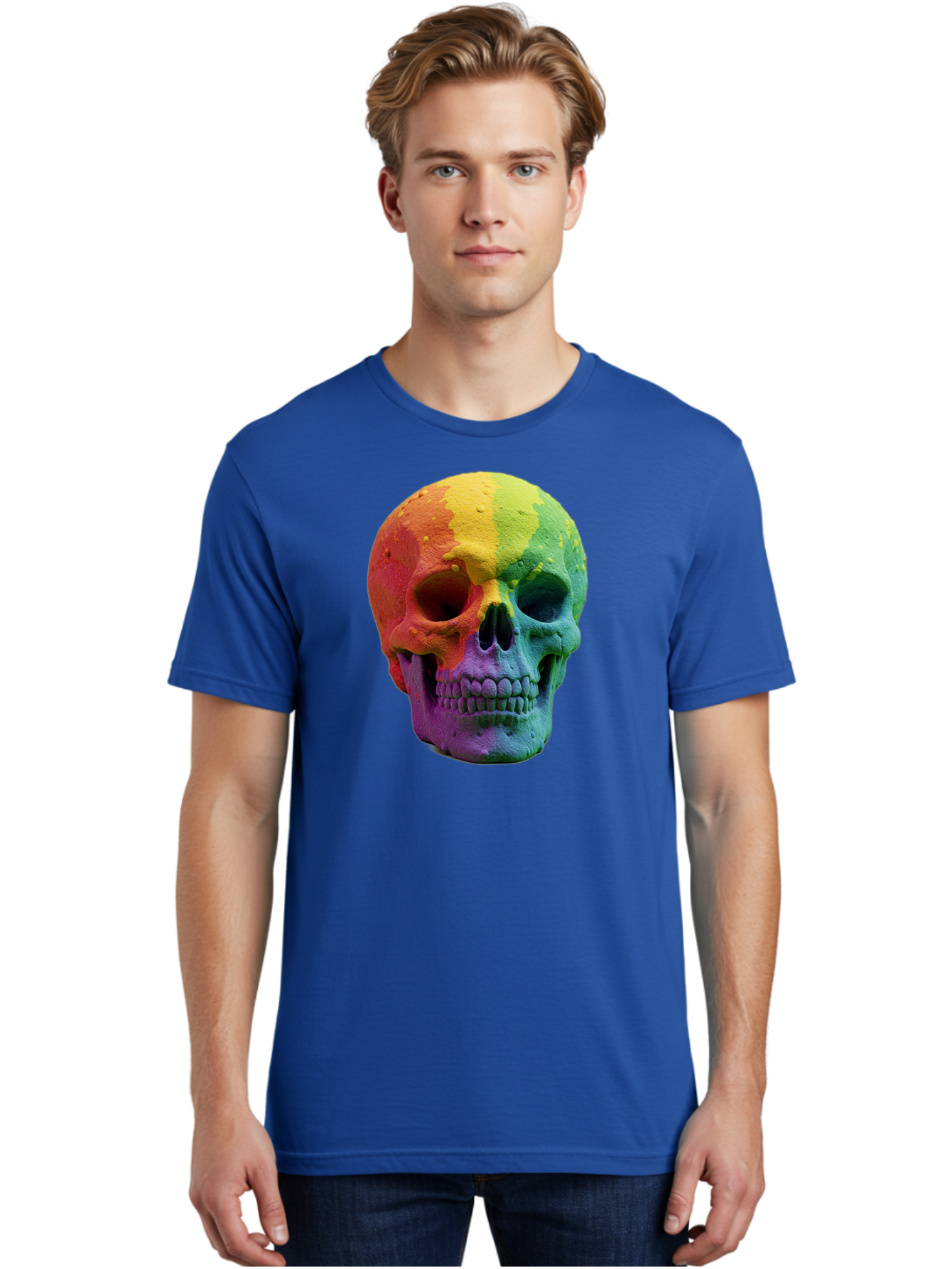 Rainbow-Skull-7 Men'S Graphic Tee, 100% Cotton, Comfortable Casual Summer Wear, Machine Washable, Vintage Camera, Old Camera, Antique Camera, Black Camera, Classic Photography, Photography Equipment, Nostalgic Device, Film Camera, Camera Art Bap908 19