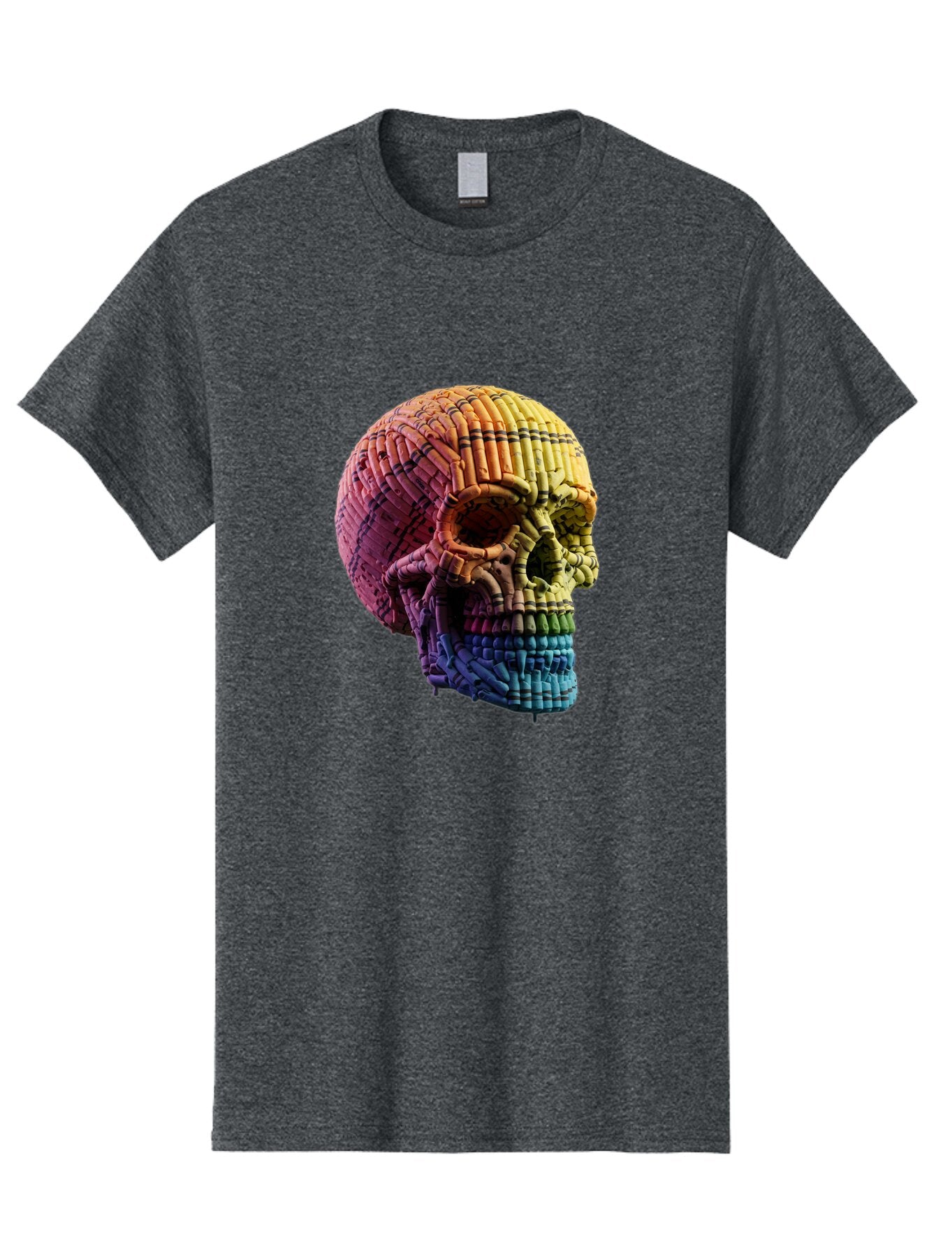 Rainbow-Skull Men'S Graphic Tee, 100% Cotton, Comfortable Casual Summer Wear, Machine Washable, Vintage Camera, Old Camera, Antique Camera, Black Camera, Classic Photography, Photography Equipment, Nostalgic Device, Film Camera, Camera Art Bap909 8