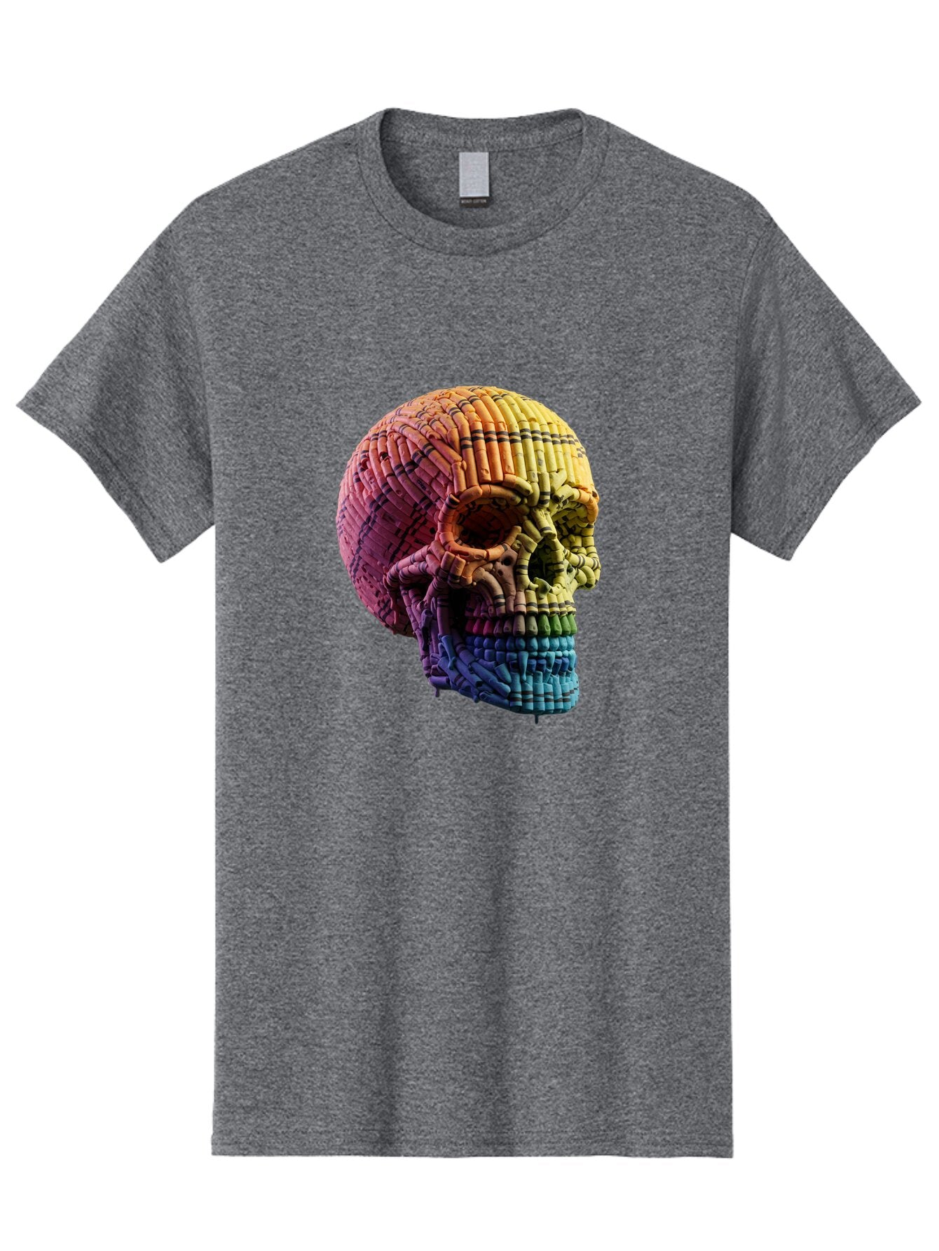 Rainbow-Skull Men'S Graphic Tee, 100% Cotton, Comfortable Casual Summer Wear, Machine Washable, Vintage Camera, Old Camera, Antique Camera, Black Camera, Classic Photography, Photography Equipment, Nostalgic Device, Film Camera, Camera Art Bap909 13