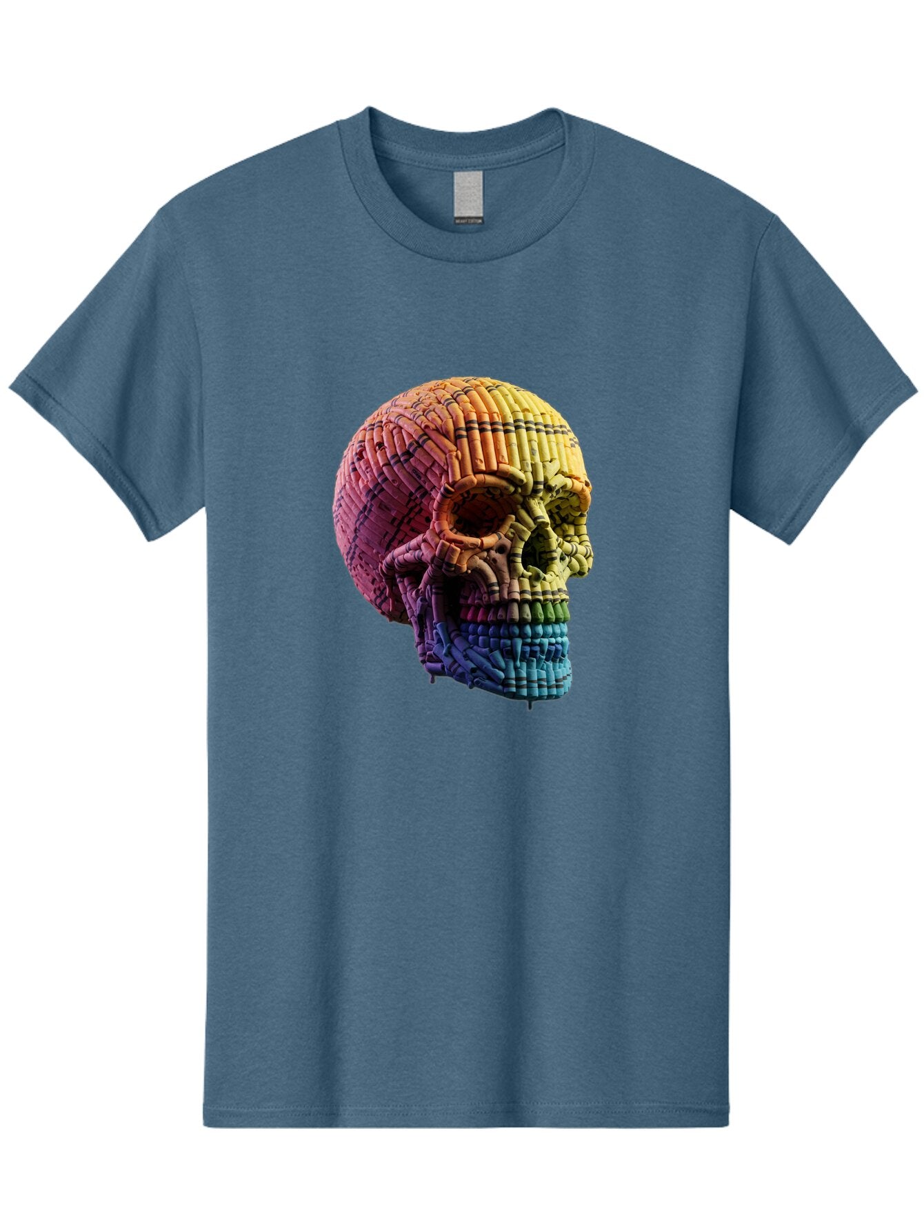 Rainbow-Skull Men'S Graphic Tee, 100% Cotton, Comfortable Casual Summer Wear, Machine Washable, Vintage Camera, Old Camera, Antique Camera, Black Camera, Classic Photography, Photography Equipment, Nostalgic Device, Film Camera, Camera Art Bap909 10
