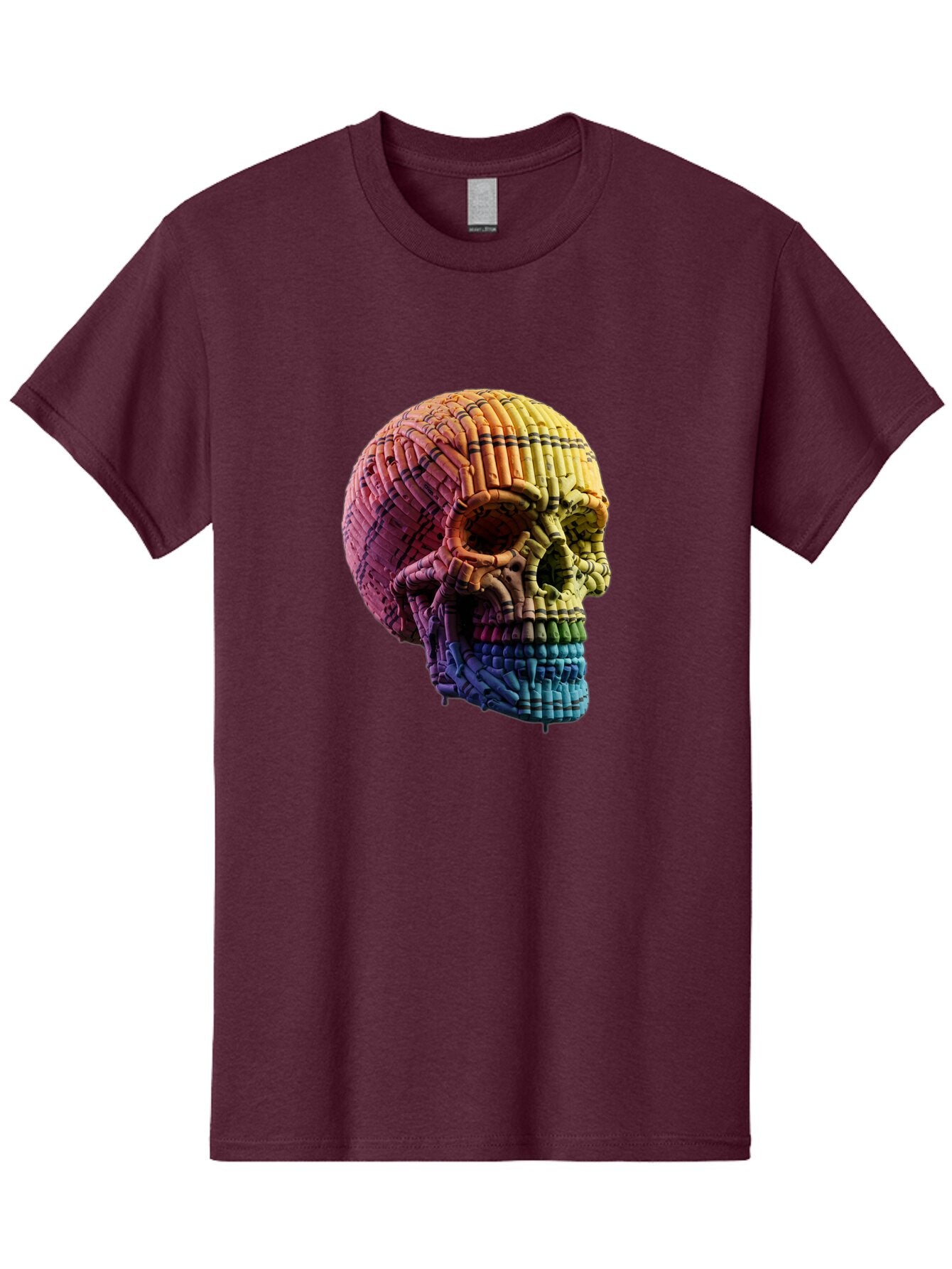 Rainbow-Skull Men'S Graphic Tee, 100% Cotton, Comfortable Casual Summer Wear, Machine Washable, Vintage Camera, Old Camera, Antique Camera, Black Camera, Classic Photography, Photography Equipment, Nostalgic Device, Film Camera, Camera Art Bap909 11