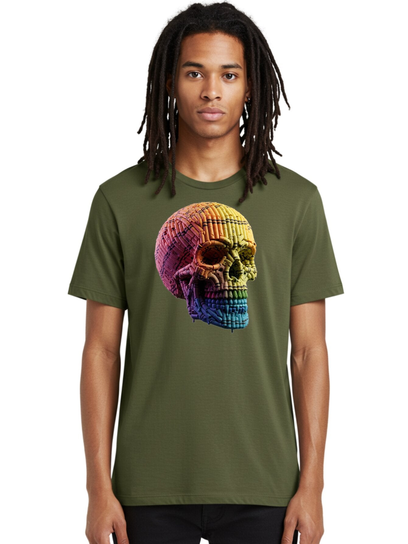 Rainbow-Skull Men'S Graphic Tee, 100% Cotton, Comfortable Casual Summer Wear, Machine Washable, Vintage Camera, Old Camera, Antique Camera, Black Camera, Classic Photography, Photography Equipment, Nostalgic Device, Film Camera, Camera Art Bap909 18