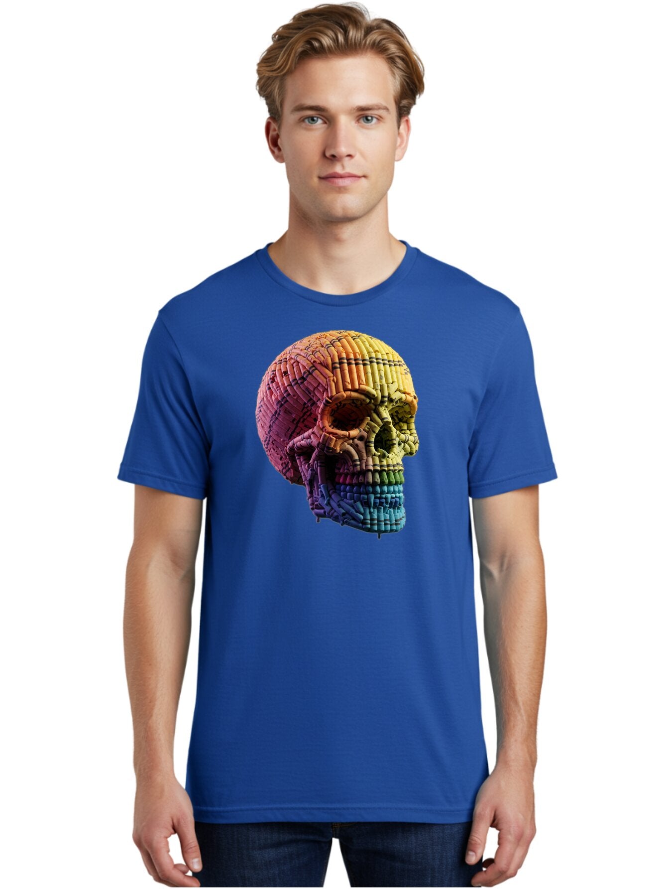 Rainbow-Skull Men'S Graphic Tee, 100% Cotton, Comfortable Casual Summer Wear, Machine Washable, Vintage Camera, Old Camera, Antique Camera, Black Camera, Classic Photography, Photography Equipment, Nostalgic Device, Film Camera, Camera Art Bap909 30