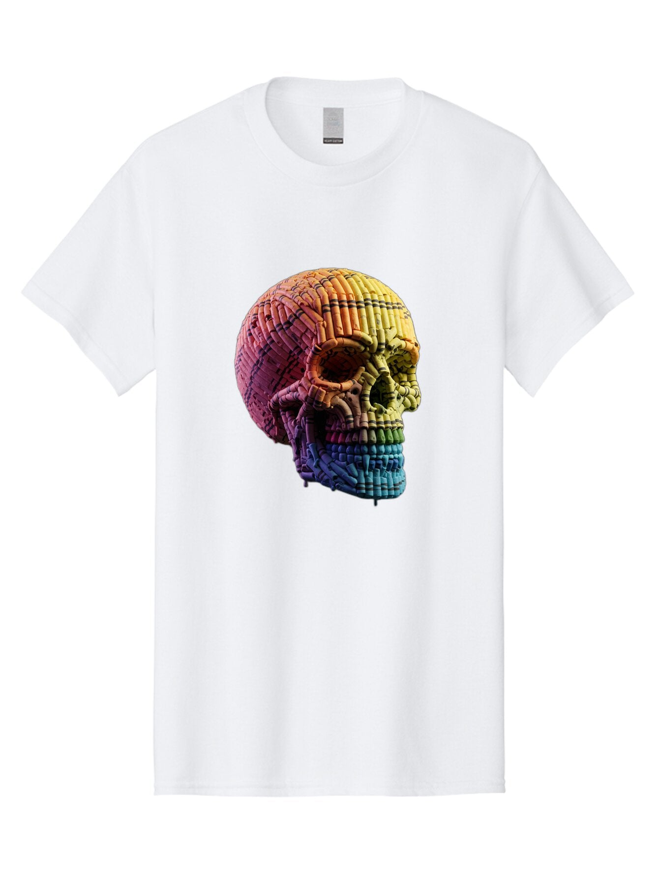 Rainbow-Skull Men'S Graphic Tee, 100% Cotton, Comfortable Casual Summer Wear, Machine Washable, Vintage Camera, Old Camera, Antique Camera, Black Camera, Classic Photography, Photography Equipment, Nostalgic Device, Film Camera, Camera Art Bap909