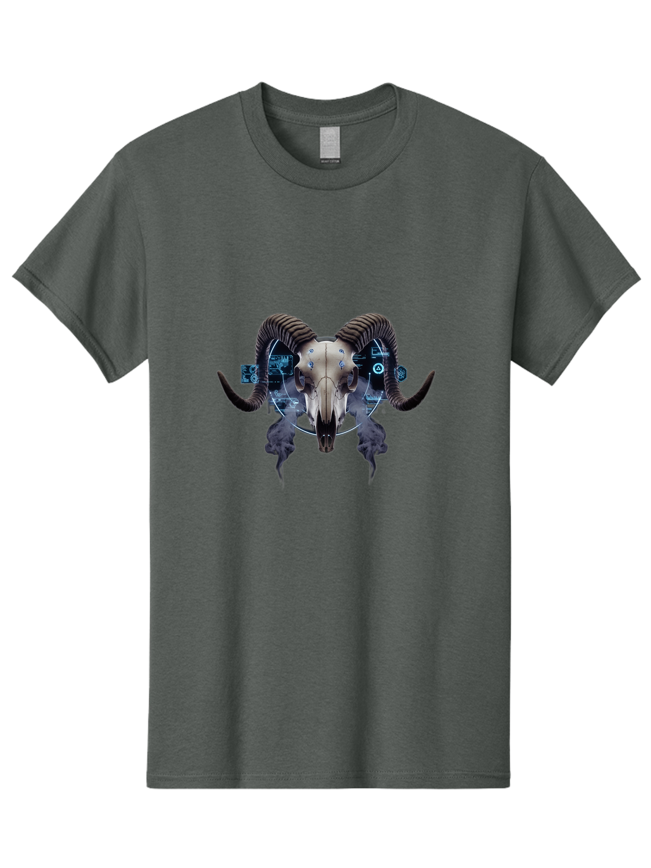 Ram-Skull-1 Men'S Graphic Tee, 100% Cotton, Comfortable Casual Summer Wear, Machine Washable, Vintage Camera, Old Camera, Antique Camera, Black Camera, Classic Photography, Photography Equipment, Nostalgic Device, Film Camera, Camera Art Bap910 3