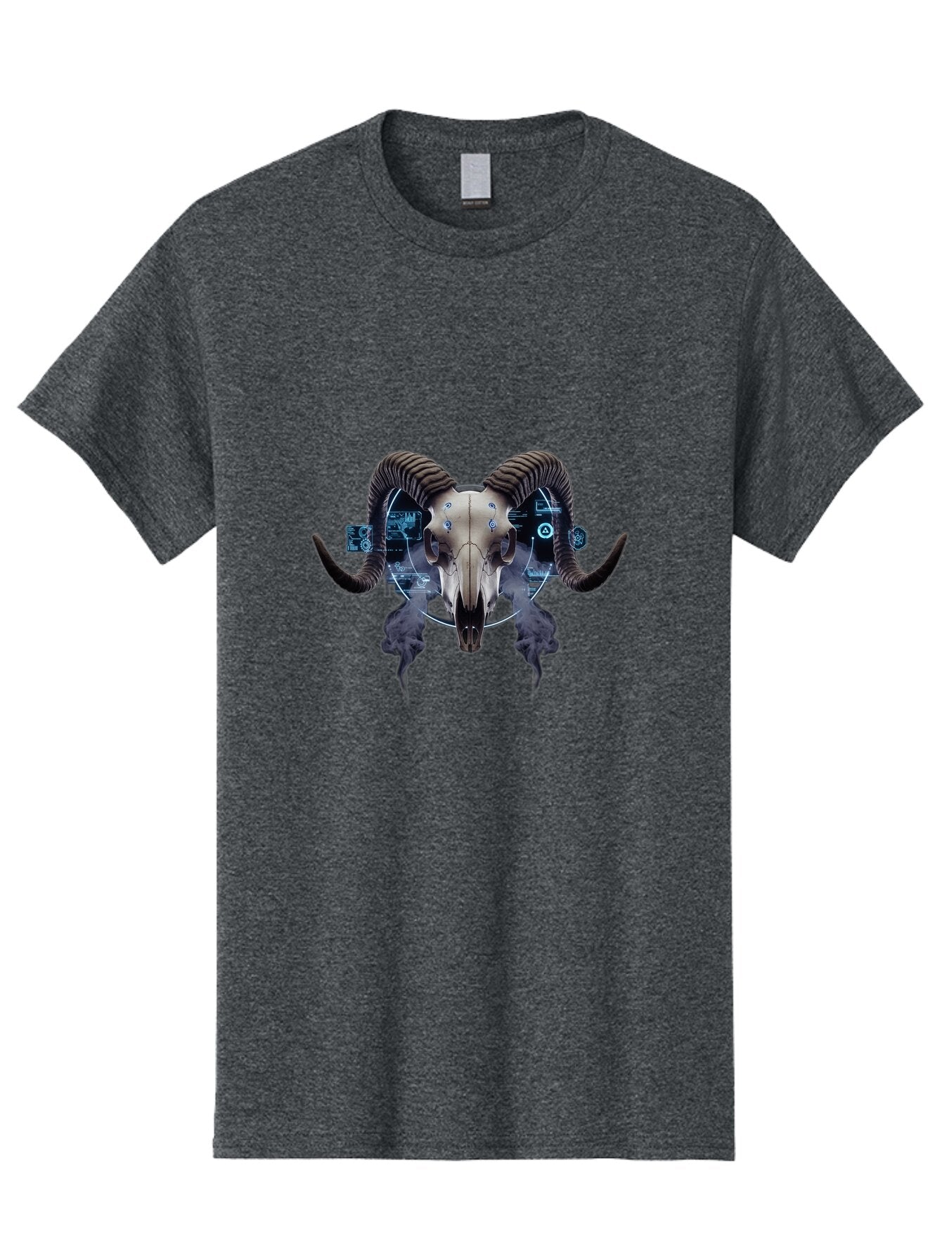 Ram-Skull-1 Men'S Graphic Tee, 100% Cotton, Comfortable Casual Summer Wear, Machine Washable, Vintage Camera, Old Camera, Antique Camera, Black Camera, Classic Photography, Photography Equipment, Nostalgic Device, Film Camera, Camera Art Bap910 12