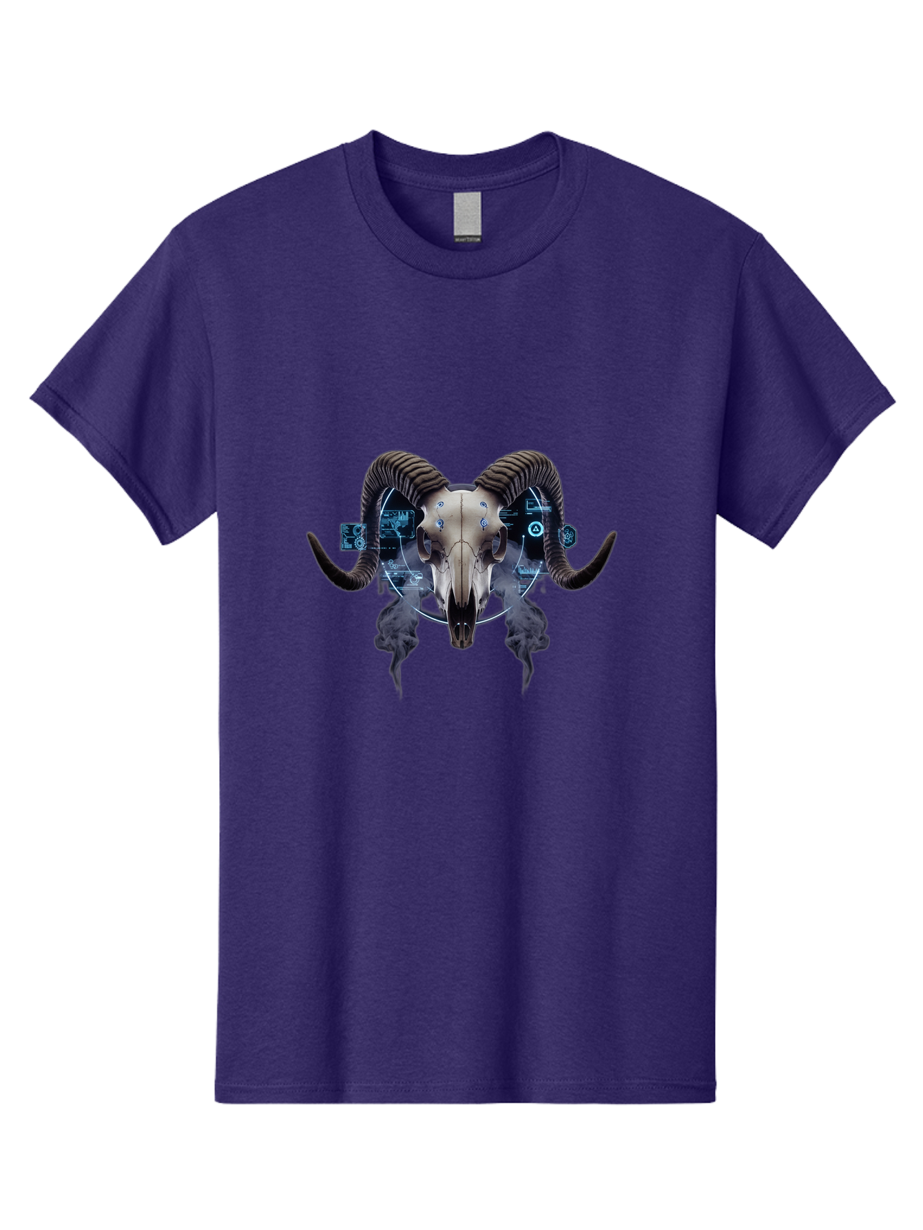 Ram-Skull-1 Men'S Graphic Tee, 100% Cotton, Comfortable Casual Summer Wear, Machine Washable, Vintage Camera, Old Camera, Antique Camera, Black Camera, Classic Photography, Photography Equipment, Nostalgic Device, Film Camera, Camera Art Bap910