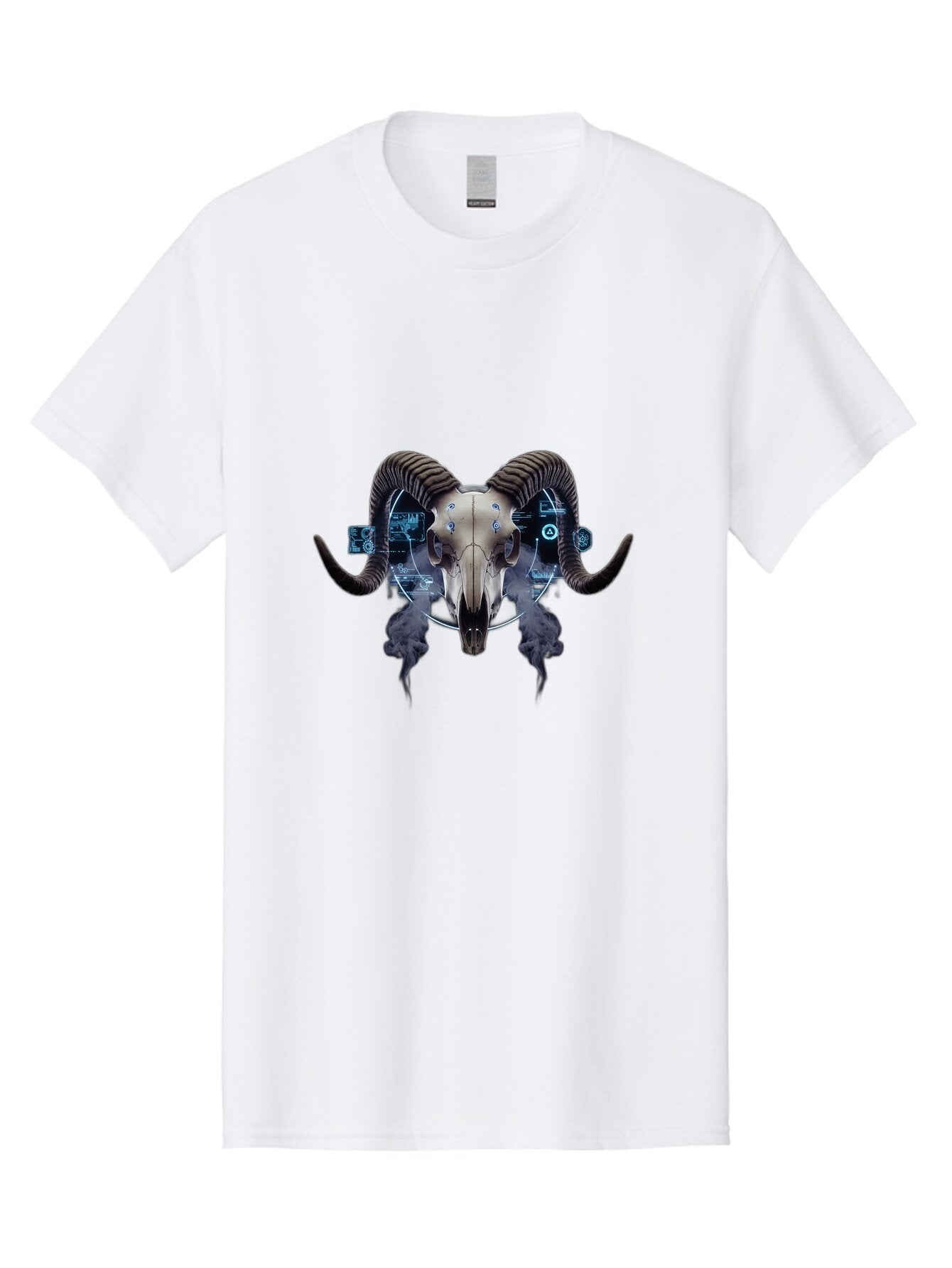 Ram-Skull-1 Men'S Graphic Tee, 100% Cotton, Comfortable Casual Summer Wear, Machine Washable, Vintage Camera, Old Camera, Antique Camera, Black Camera, Classic Photography, Photography Equipment, Nostalgic Device, Film Camera, Camera Art Bap910