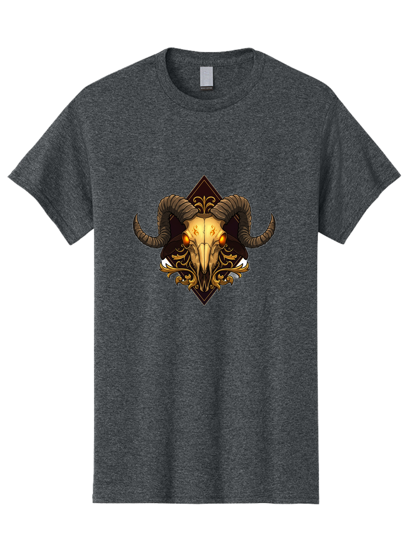 Ram-Skull-10 Men'S Graphic Tee, 100% Cotton, Comfortable Casual Summer Wear, Machine Washable, Vintage Camera, Old Camera, Antique Camera, Black Camera, Classic Photography, Photography Equipment, Nostalgic Device, Film Camera, Camera Art Bap911