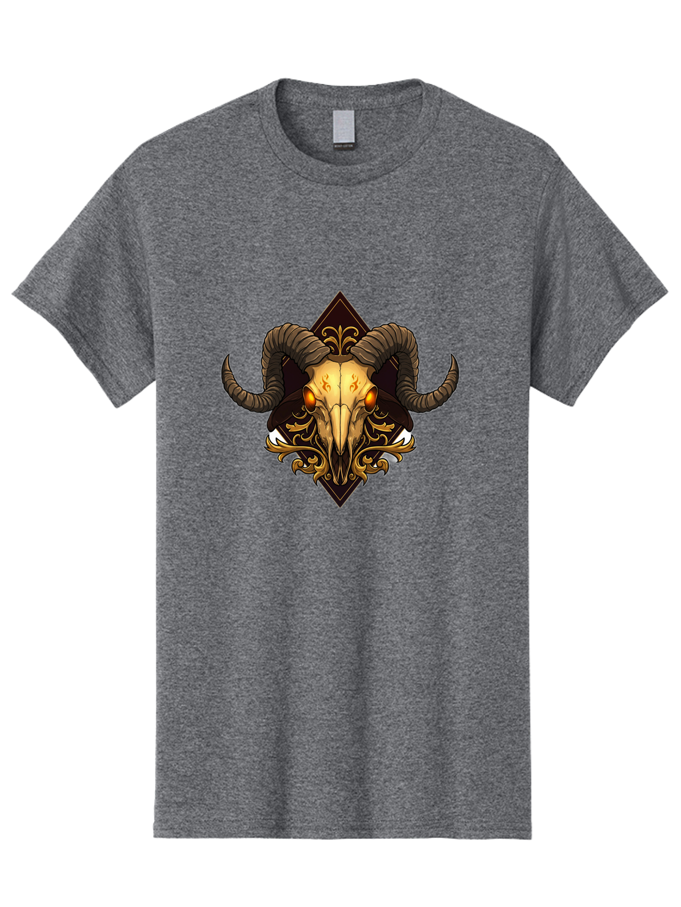 Ram-Skull-10 Men'S Graphic Tee, 100% Cotton, Comfortable Casual Summer Wear, Machine Washable, Vintage Camera, Old Camera, Antique Camera, Black Camera, Classic Photography, Photography Equipment, Nostalgic Device, Film Camera, Camera Art Bap911