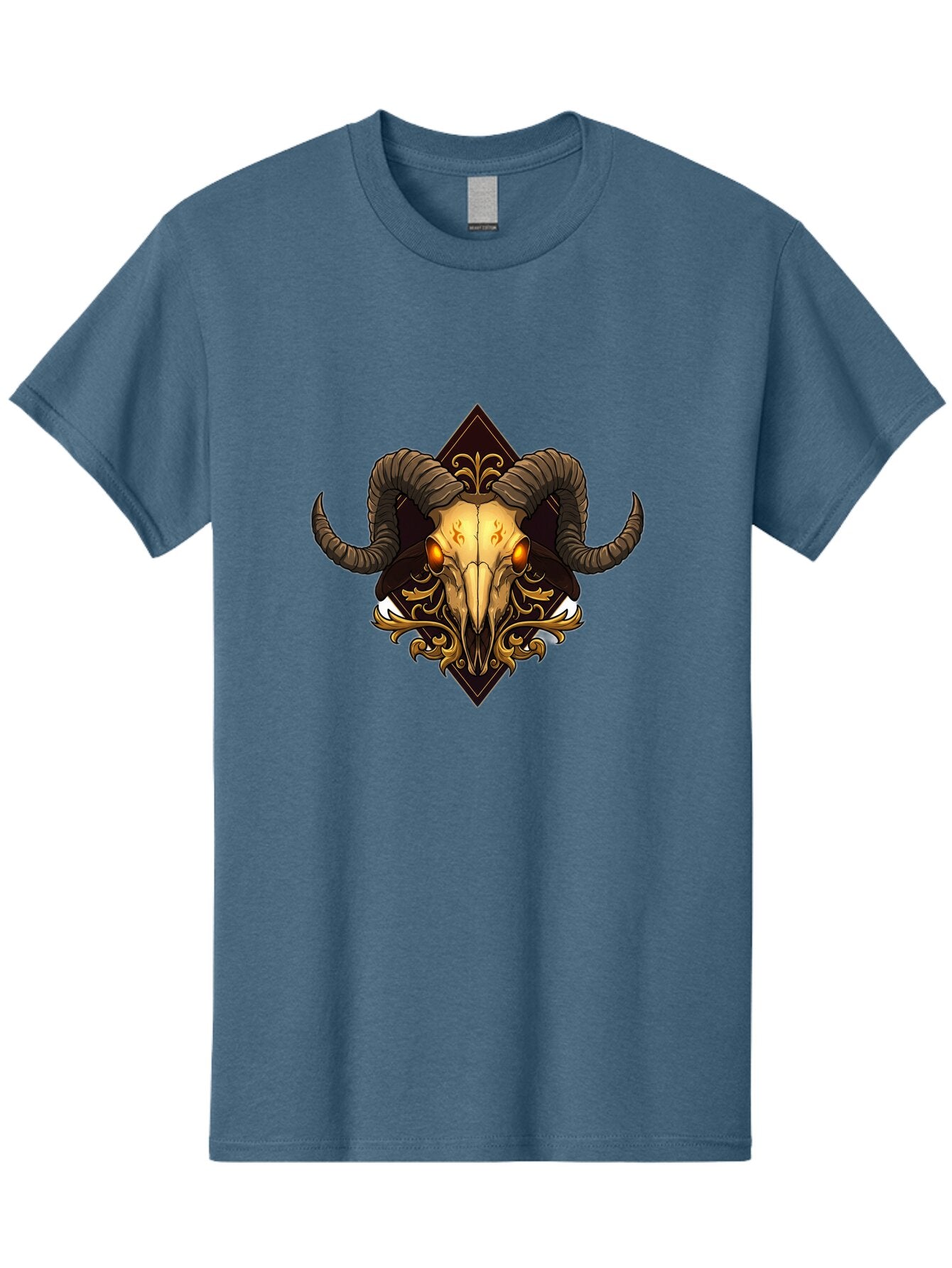 Ram-Skull-10 Men'S Graphic Tee, 100% Cotton, Comfortable Casual Summer Wear, Machine Washable, Vintage Camera, Old Camera, Antique Camera, Black Camera, Classic Photography, Photography Equipment, Nostalgic Device, Film Camera, Camera Art Bap911 9