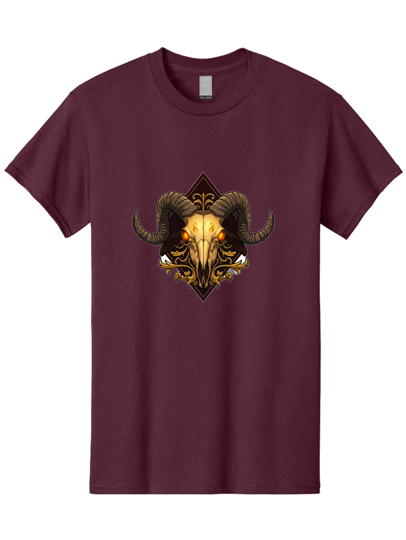 Ram-Skull-10 Men'S Graphic Tee, 100% Cotton, Comfortable Casual Summer Wear, Machine Washable, Vintage Camera, Old Camera, Antique Camera, Black Camera, Classic Photography, Photography Equipment, Nostalgic Device, Film Camera, Camera Art Bap911 10
