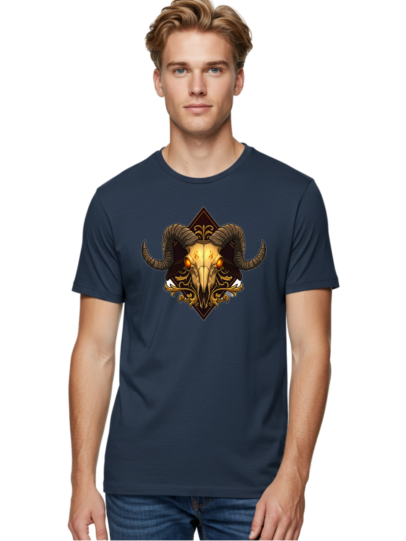 Ram-Skull-10 Men'S Graphic Tee, 100% Cotton, Comfortable Casual Summer Wear, Machine Washable, Vintage Camera, Old Camera, Antique Camera, Black Camera, Classic Photography, Photography Equipment, Nostalgic Device, Film Camera, Camera Art Bap911 22