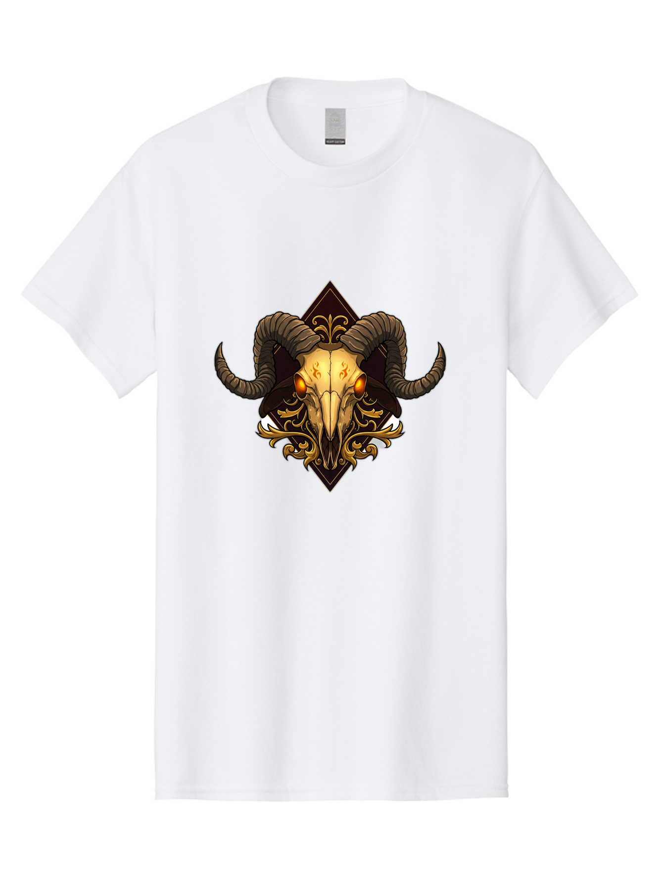 Ram-Skull-10 Men'S Graphic Tee, 100% Cotton, Comfortable Casual Summer Wear, Machine Washable, Vintage Camera, Old Camera, Antique Camera, Black Camera, Classic Photography, Photography Equipment, Nostalgic Device, Film Camera, Camera Art Bap911 3